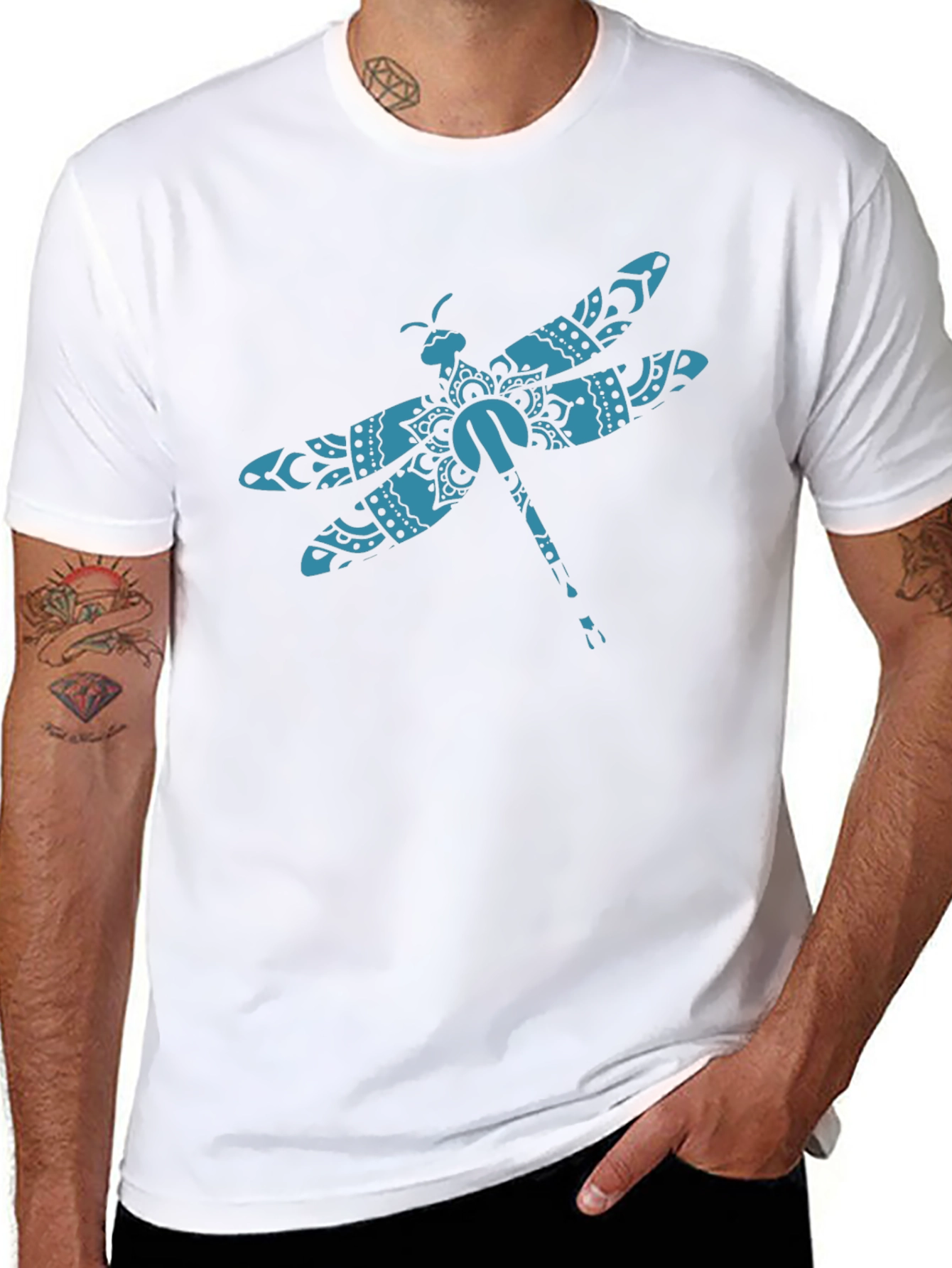 Dragonfly Graphic Tee - Black