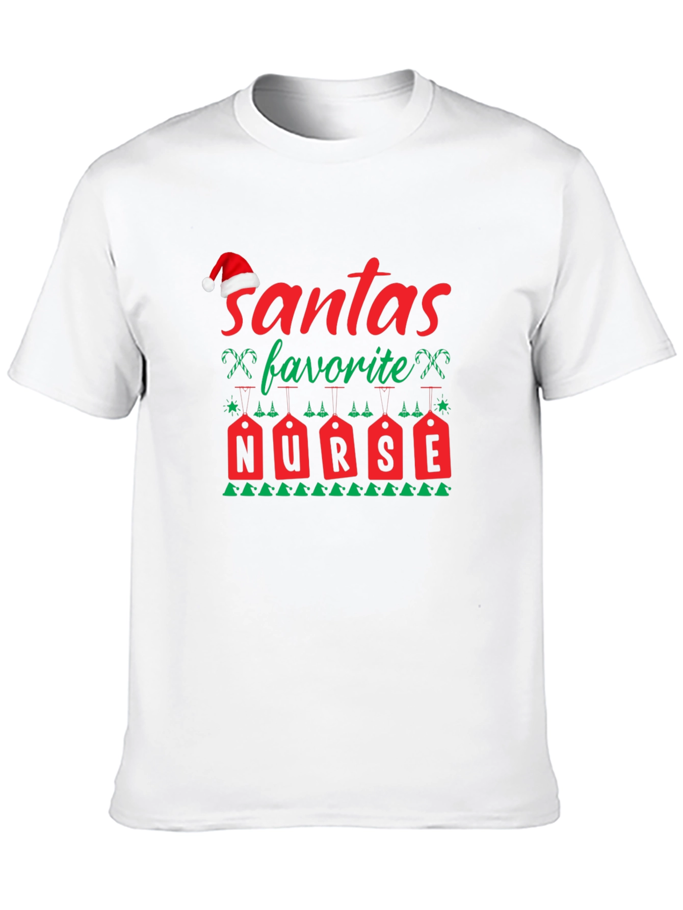 Santas Favorite Nurse Christmas T-Shirt