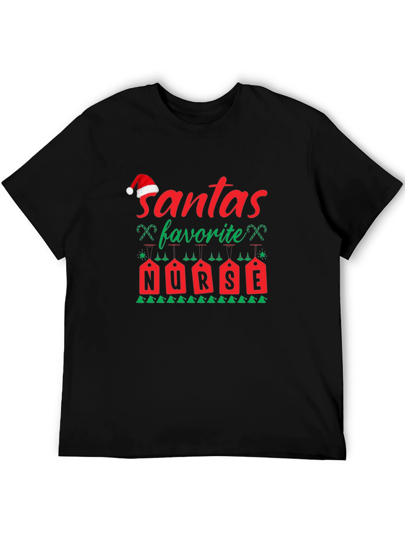Santas Favorite Nurse Christmas T-Shirt