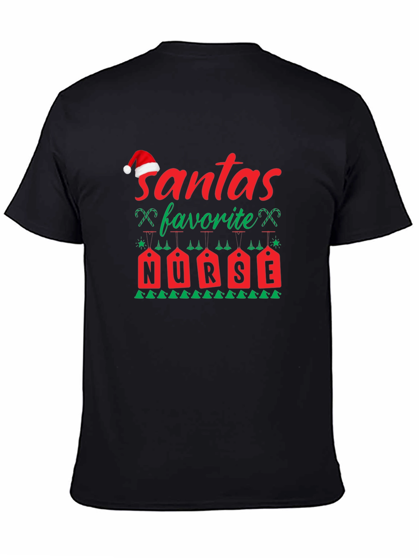 Santas Favorite Nurse Christmas T-Shirt