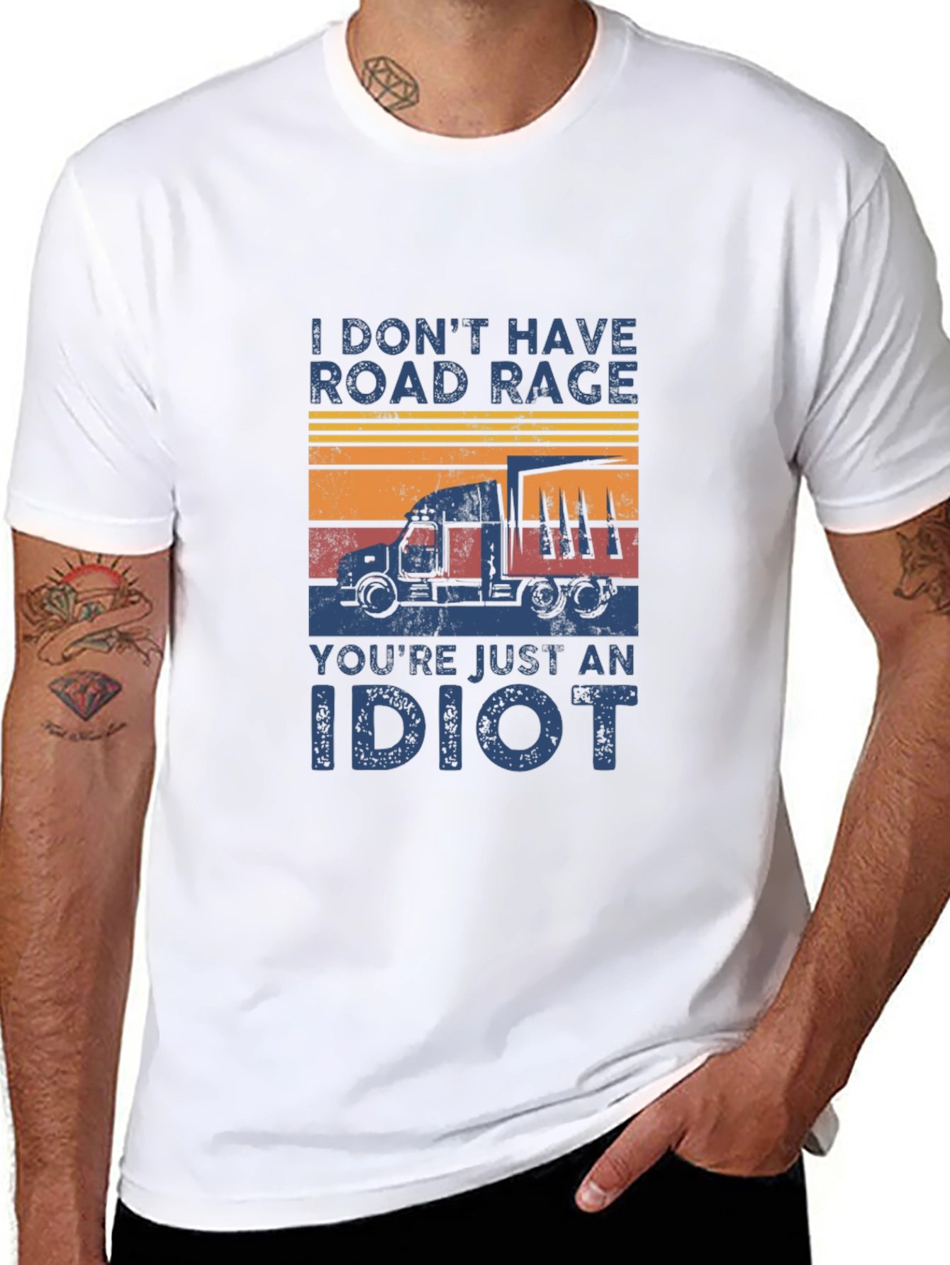 Road Rage Trucker Tee - Funny Truck Driving T-Shirt