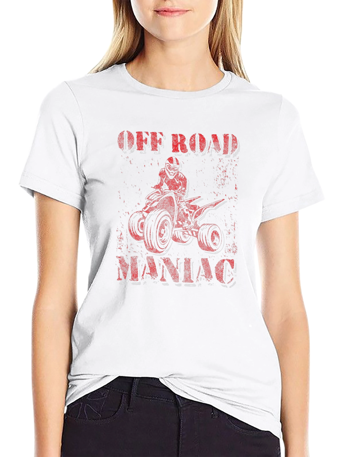 Off Road Maniac Black Graphic T-Shirt