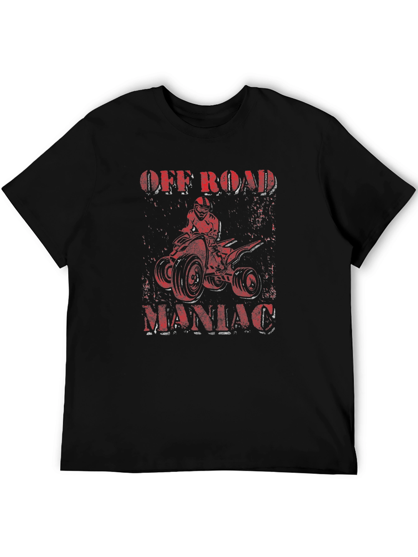 Off Road Maniac Black Graphic T-Shirt