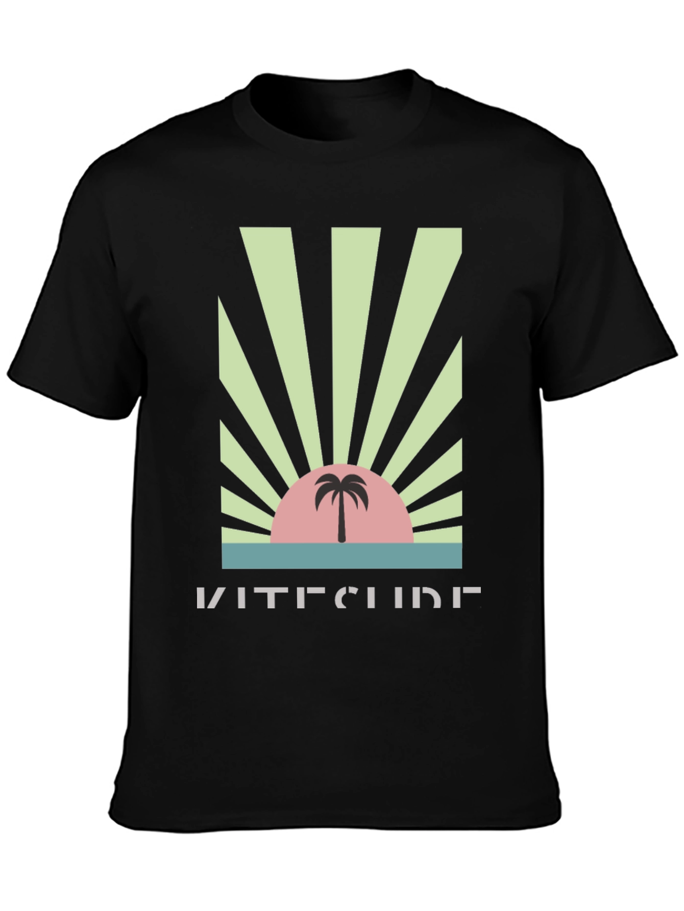 Kitesurf Palm Sunset Graphic Tee