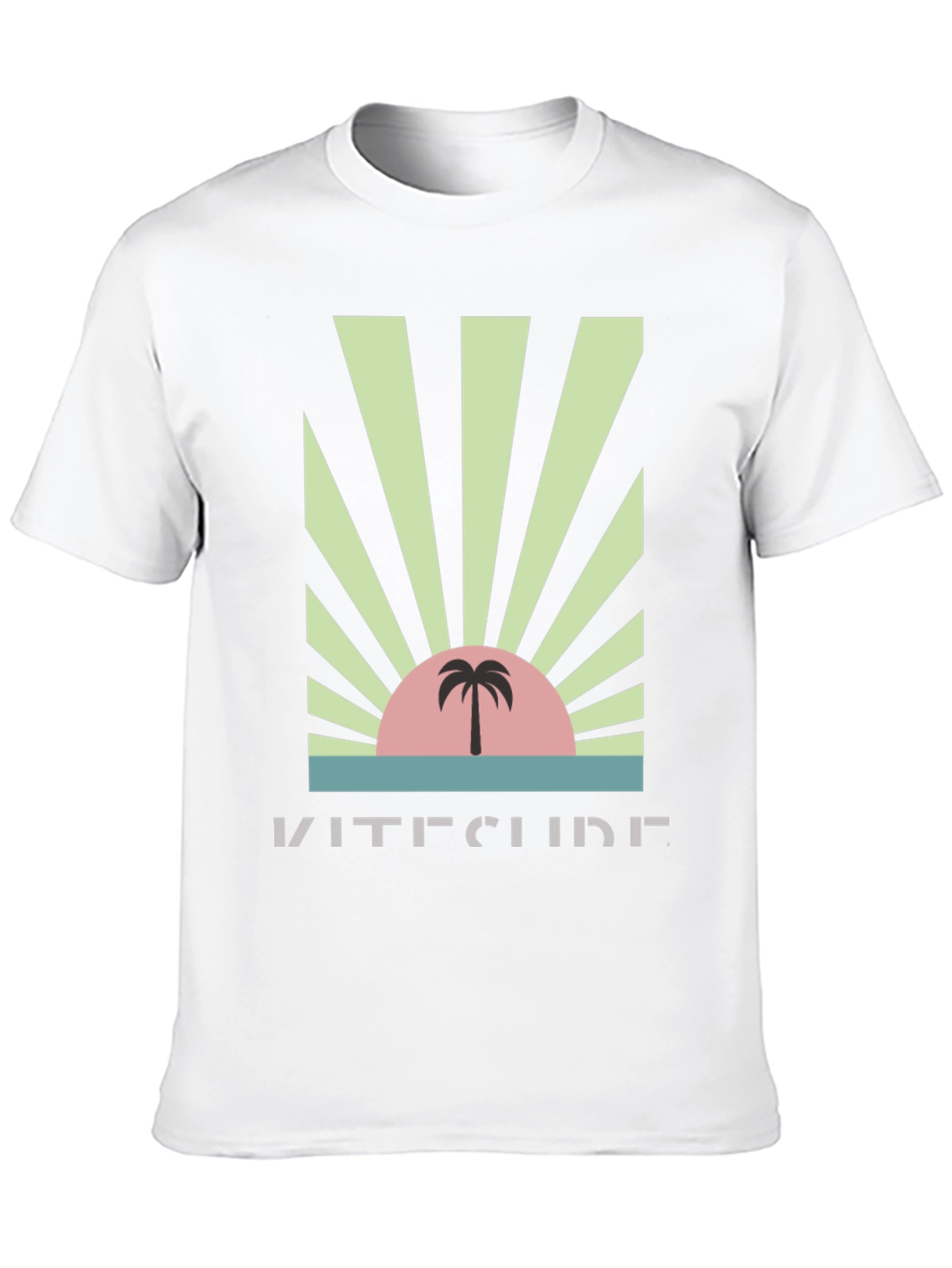 Kitesurf Palm Sunset Graphic Tee