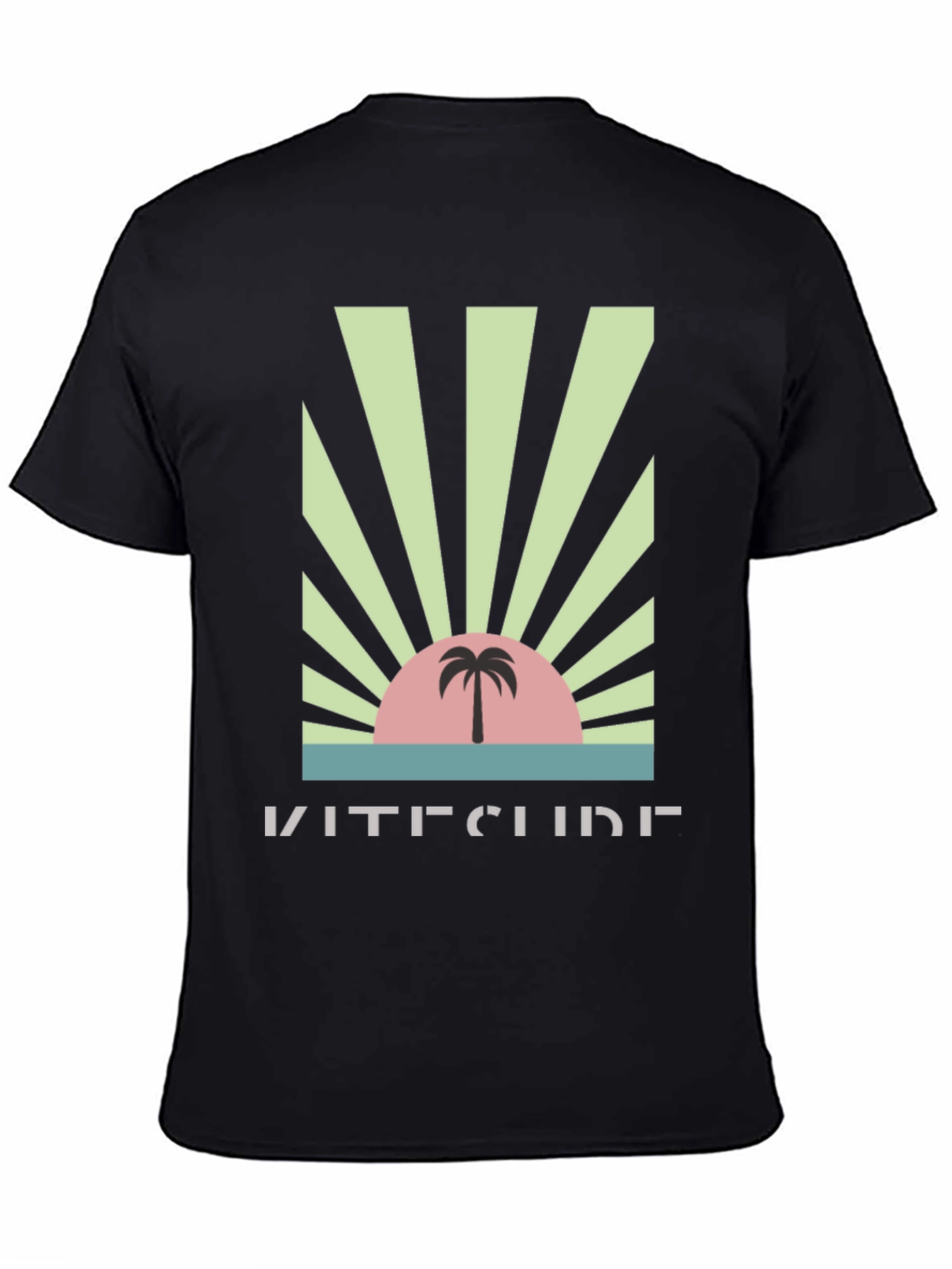 Kitesurf Palm Sunset Graphic Tee