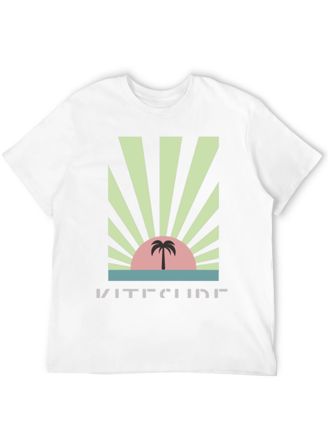 Kitesurf Palm Sunset Graphic Tee