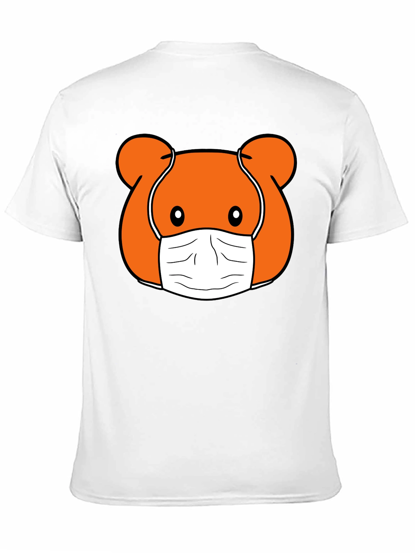 Masked Cartoon Bear T-Shirt - Stylish and Fun