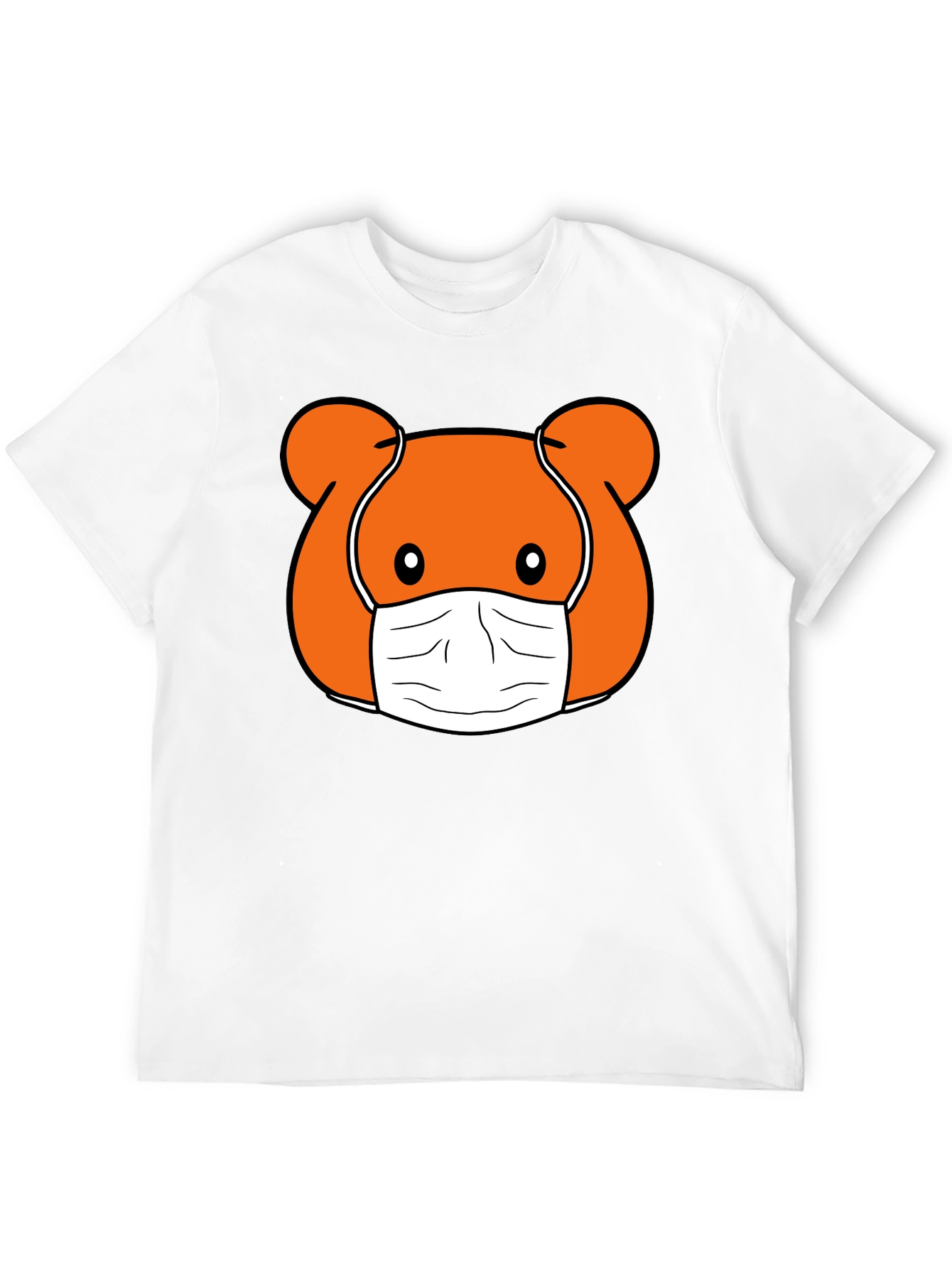 Masked Cartoon Bear T-Shirt - Stylish and Fun