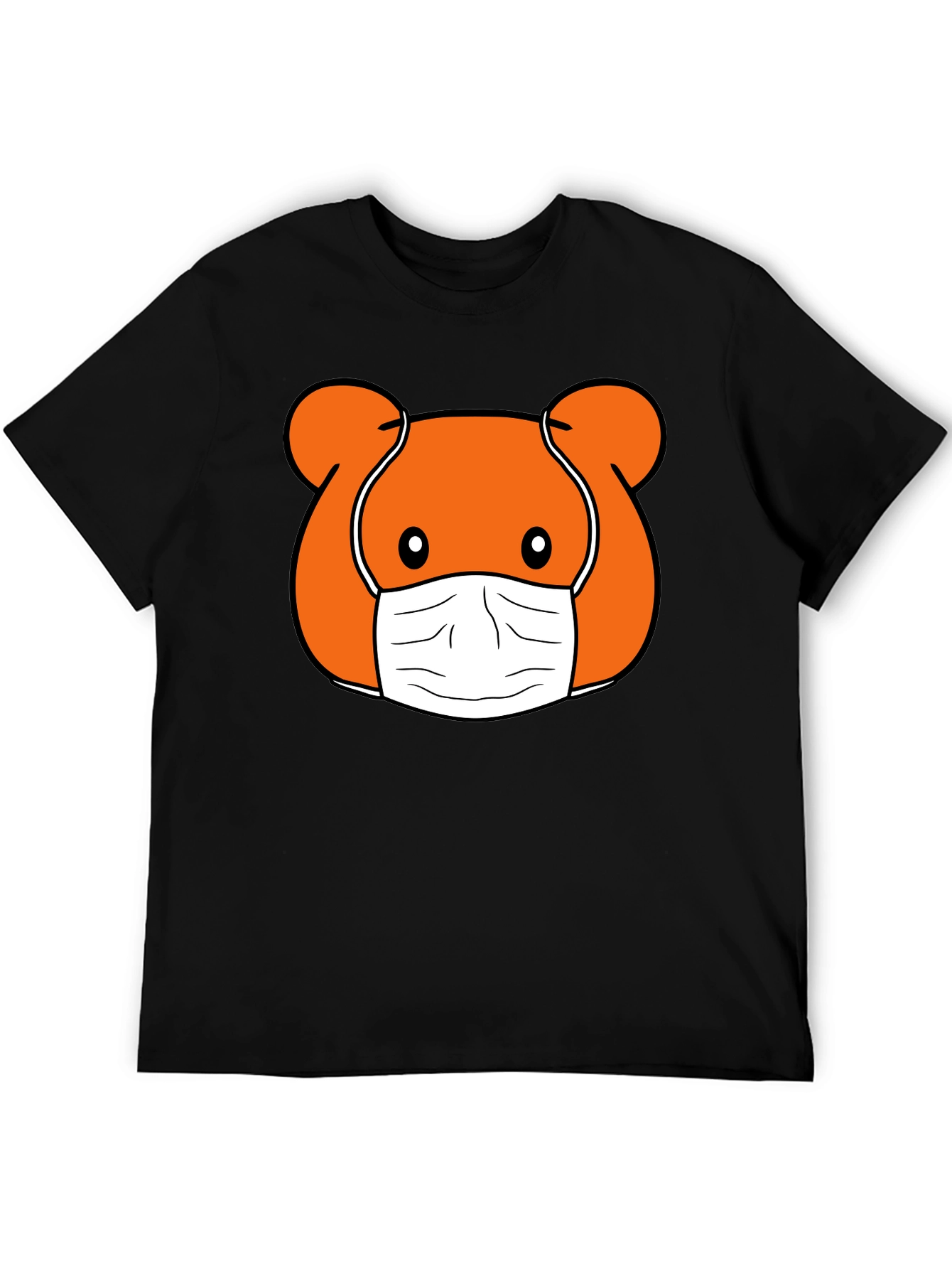 Masked Cartoon Bear T-Shirt - Stylish and Fun