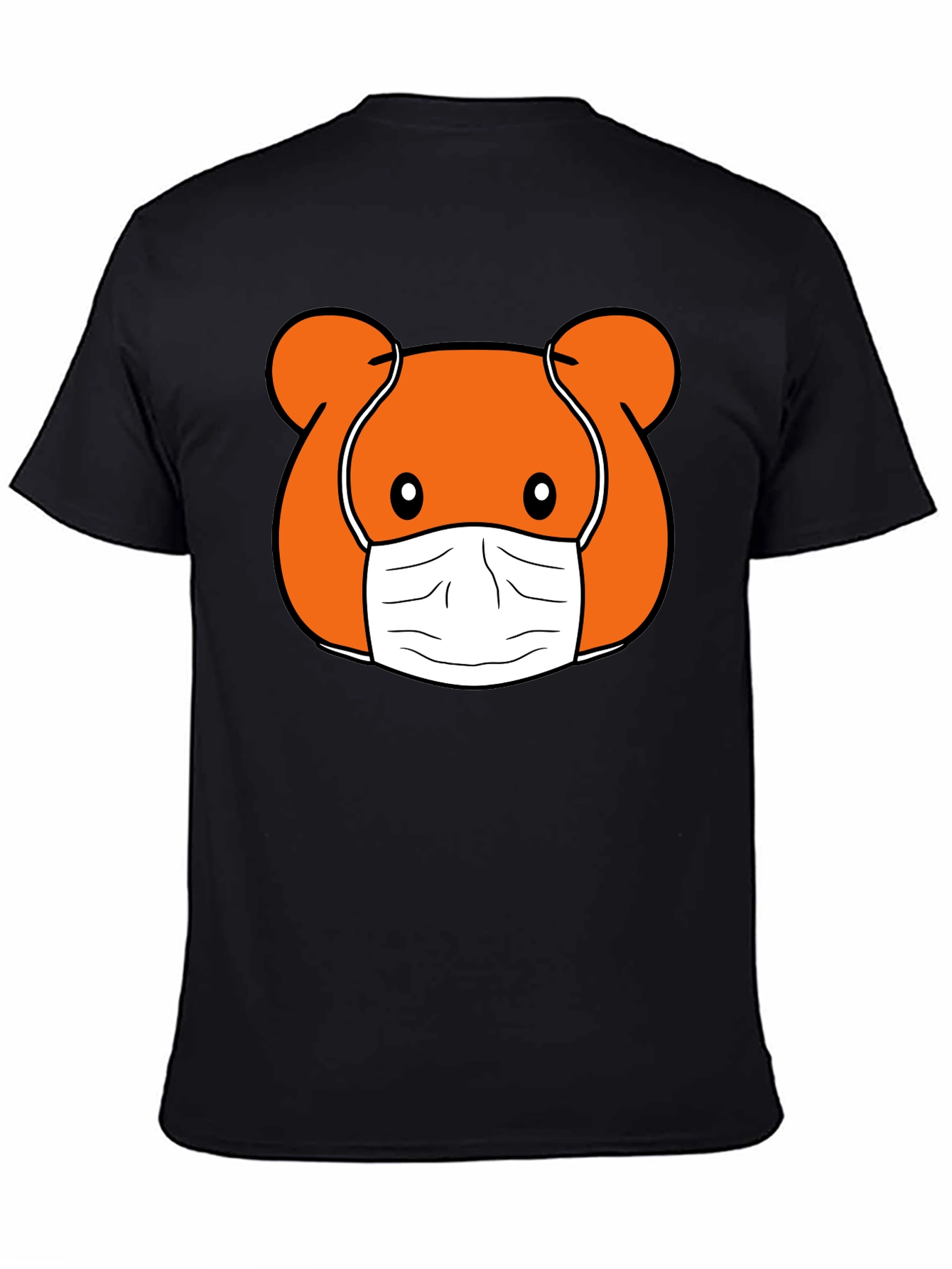 Masked Cartoon Bear T-Shirt - Stylish and Fun