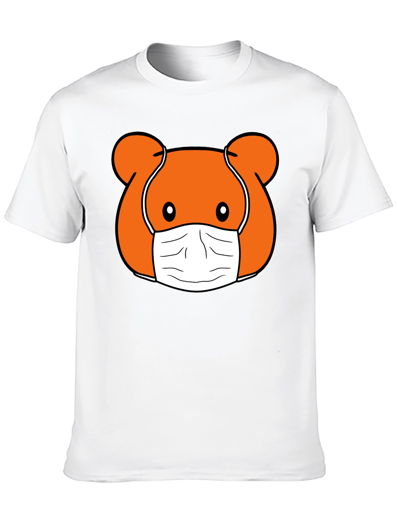 Masked Cartoon Bear T-Shirt - Stylish and Fun