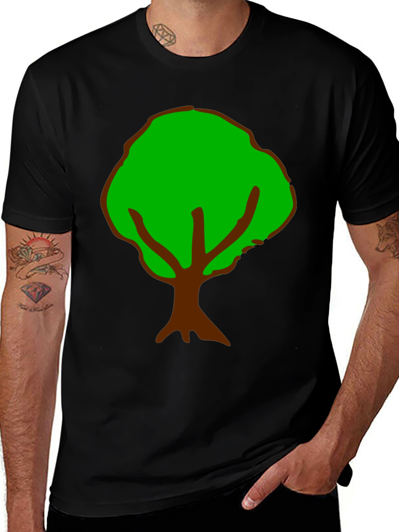 Tree Graphic T-Shirt - Nature Inspired Casual Wear