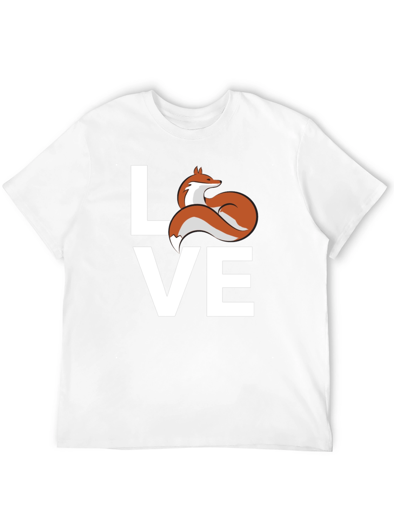 Love Fox Graphic T-Shirt - Cute Animal Tee