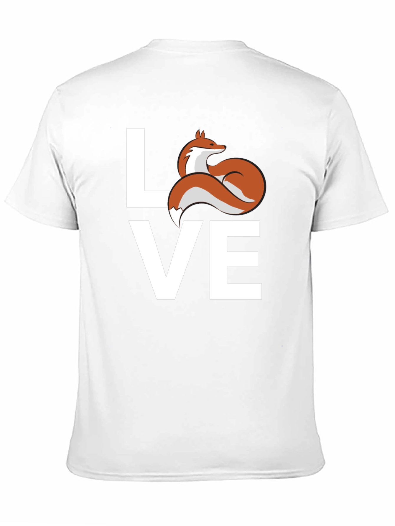 Love Fox Graphic T-Shirt - Cute Animal Tee