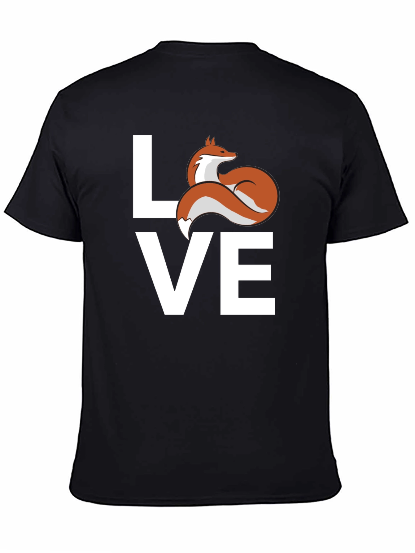 Love Fox Graphic T-Shirt - Cute Animal Tee