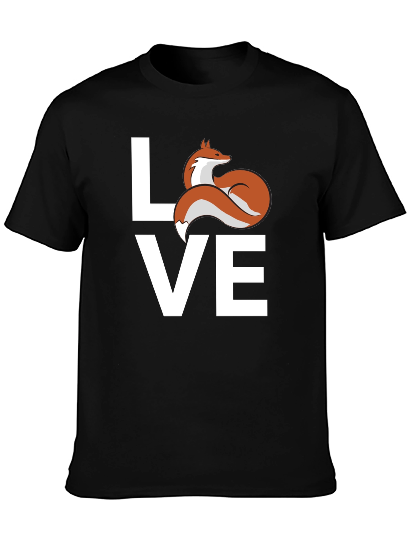 Love Fox Graphic T-Shirt - Cute Animal Tee