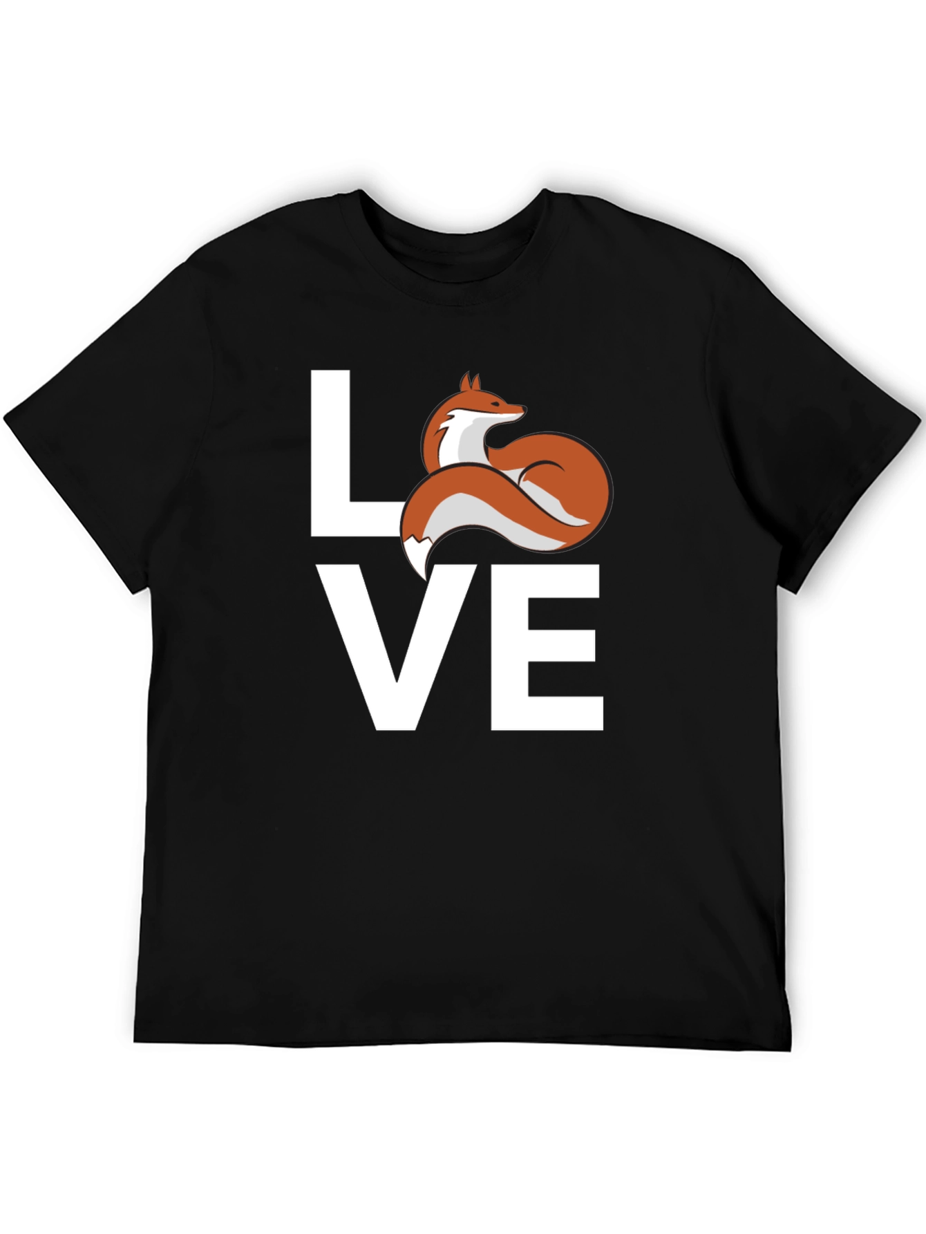 Love Fox Graphic T-Shirt - Cute Animal Tee