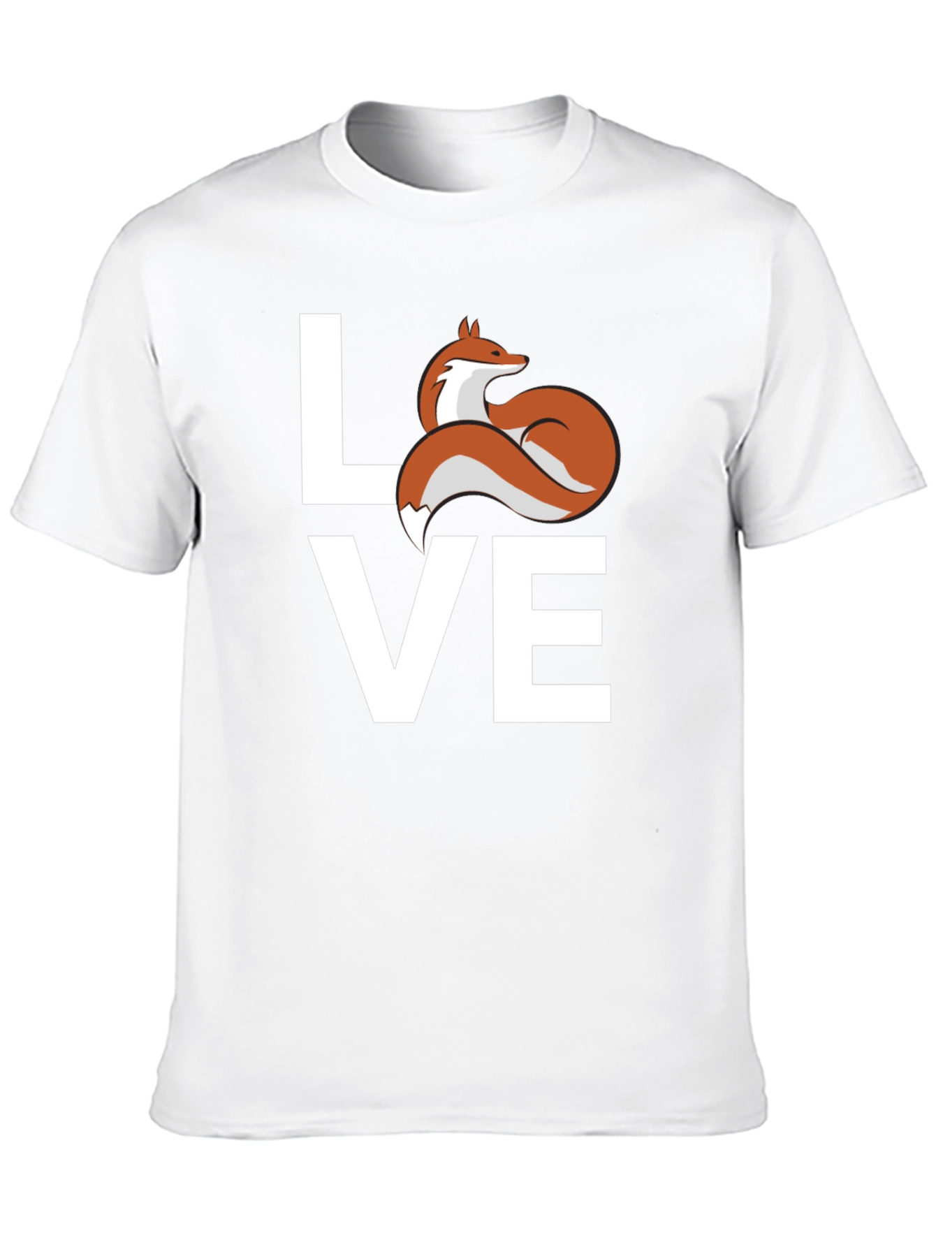 Love Fox Graphic T-Shirt - Cute Animal Tee