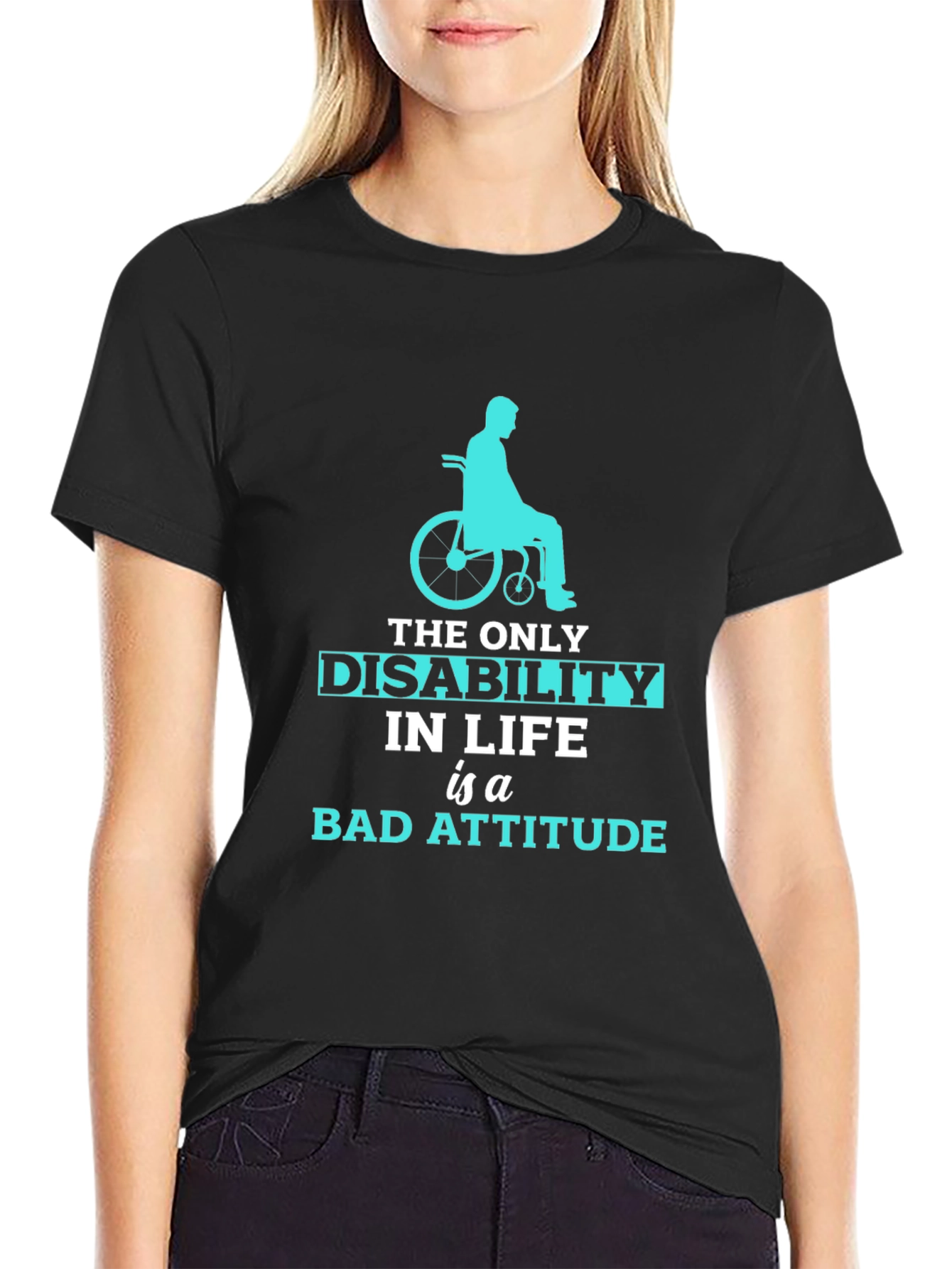 Disability Attitude T-Shirt - Inspirational Graphic Tee
