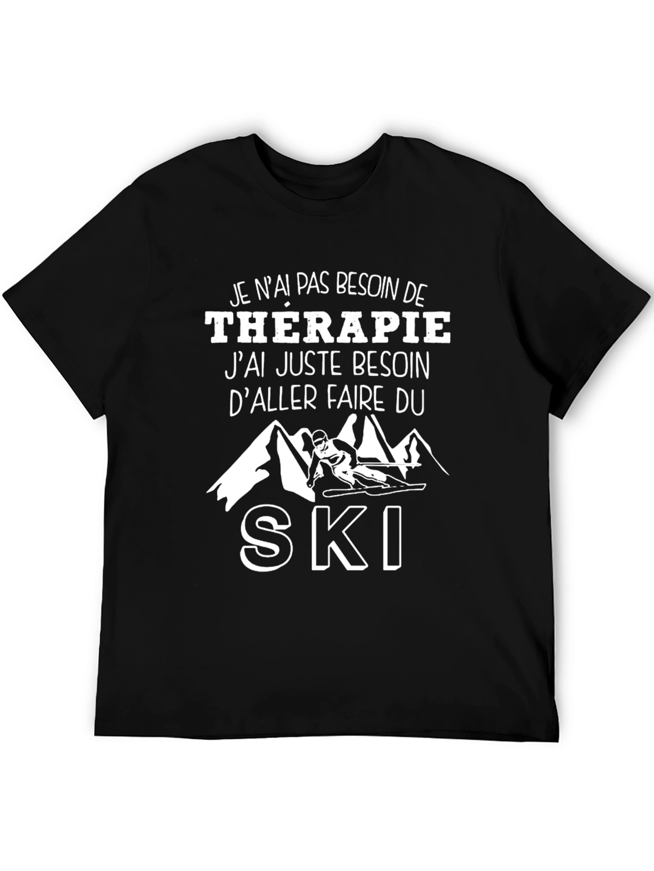 Funny Ski Therapy T-Shirt