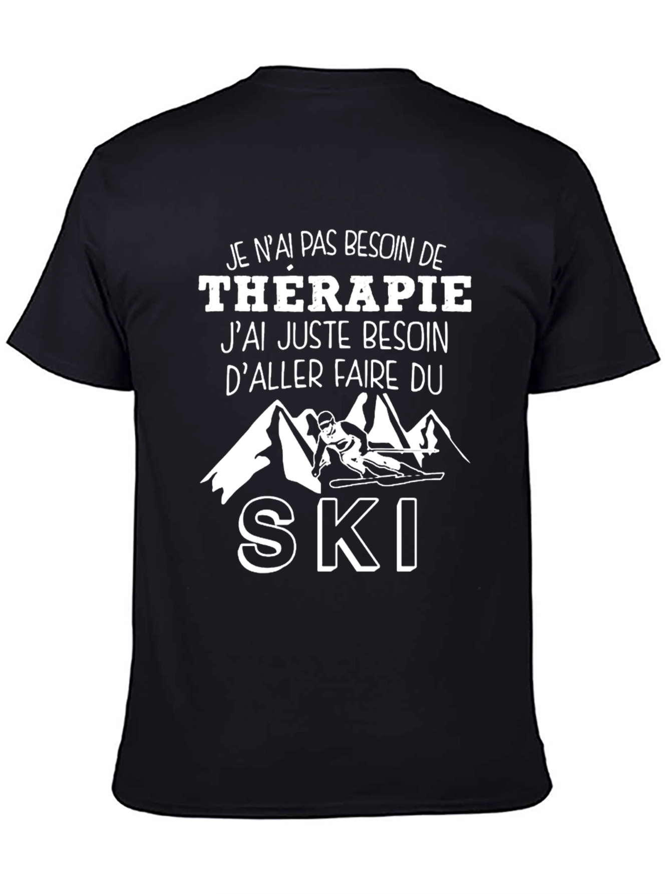 Funny Ski Therapy T-Shirt
