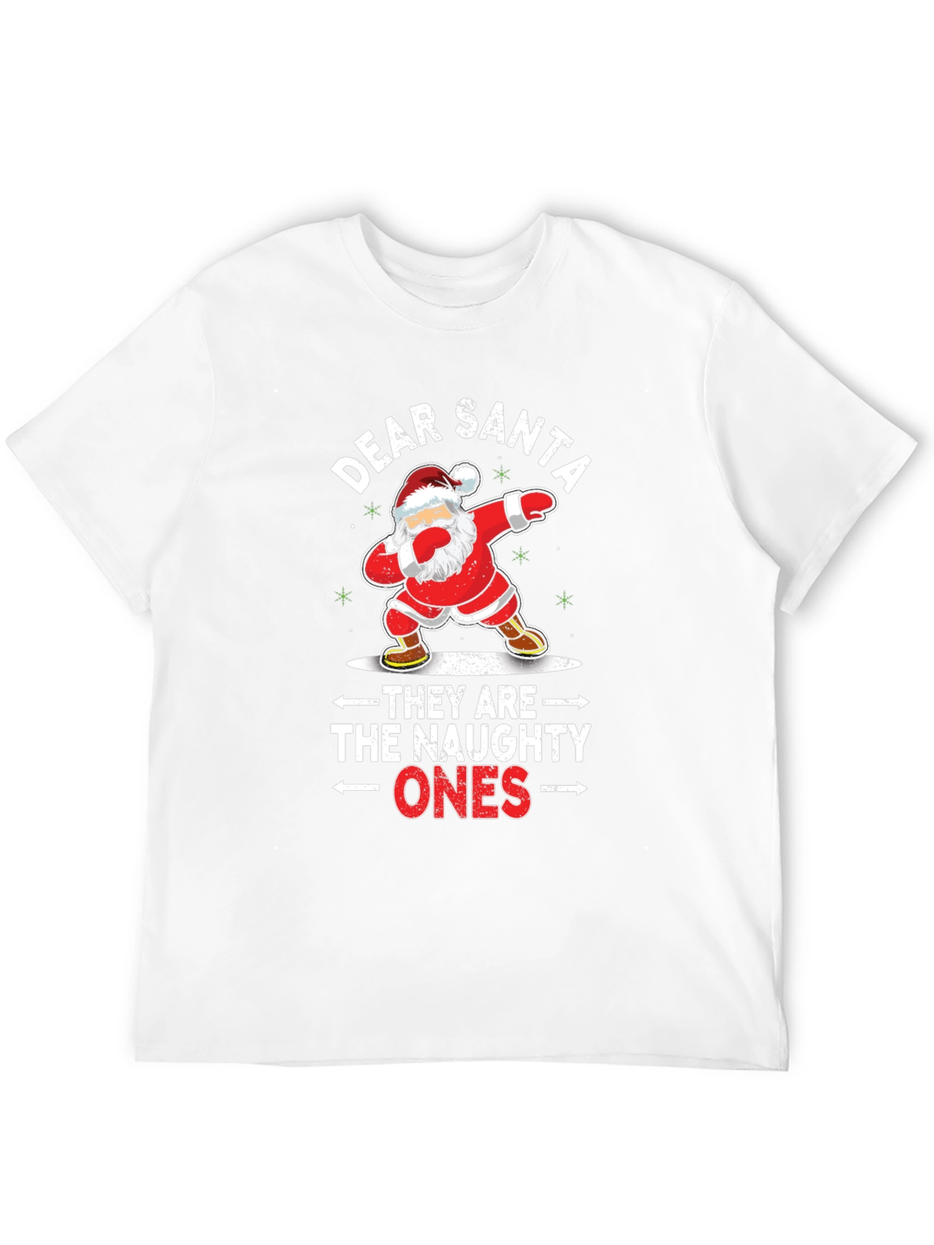 Dear Santa Naughty Ones Christmas T-Shirt