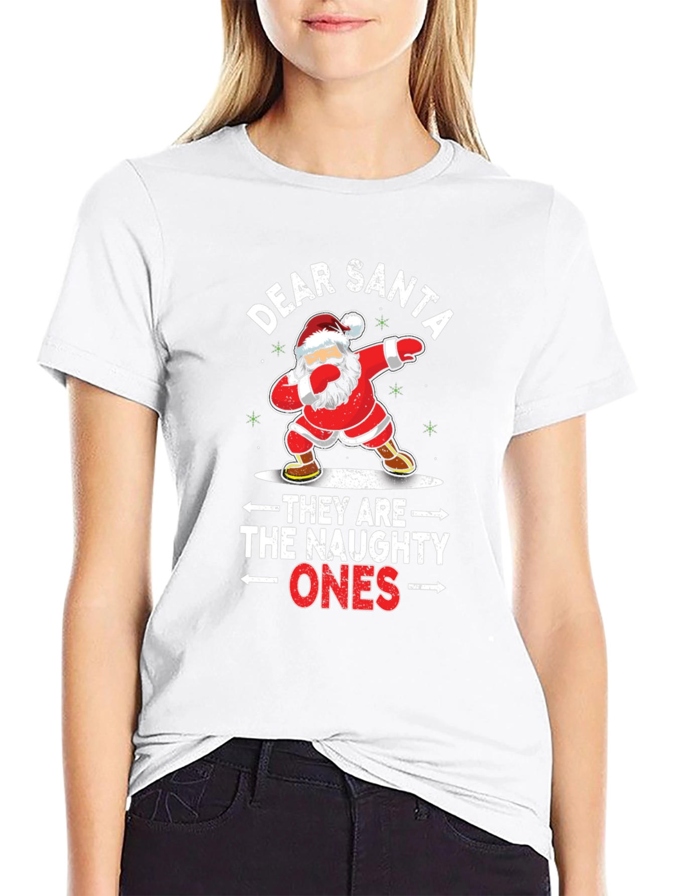 Dear Santa Naughty Ones Christmas T-Shirt