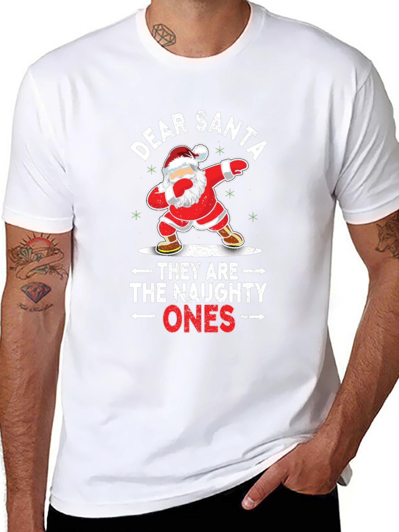 Dear Santa Naughty Ones Christmas T-Shirt