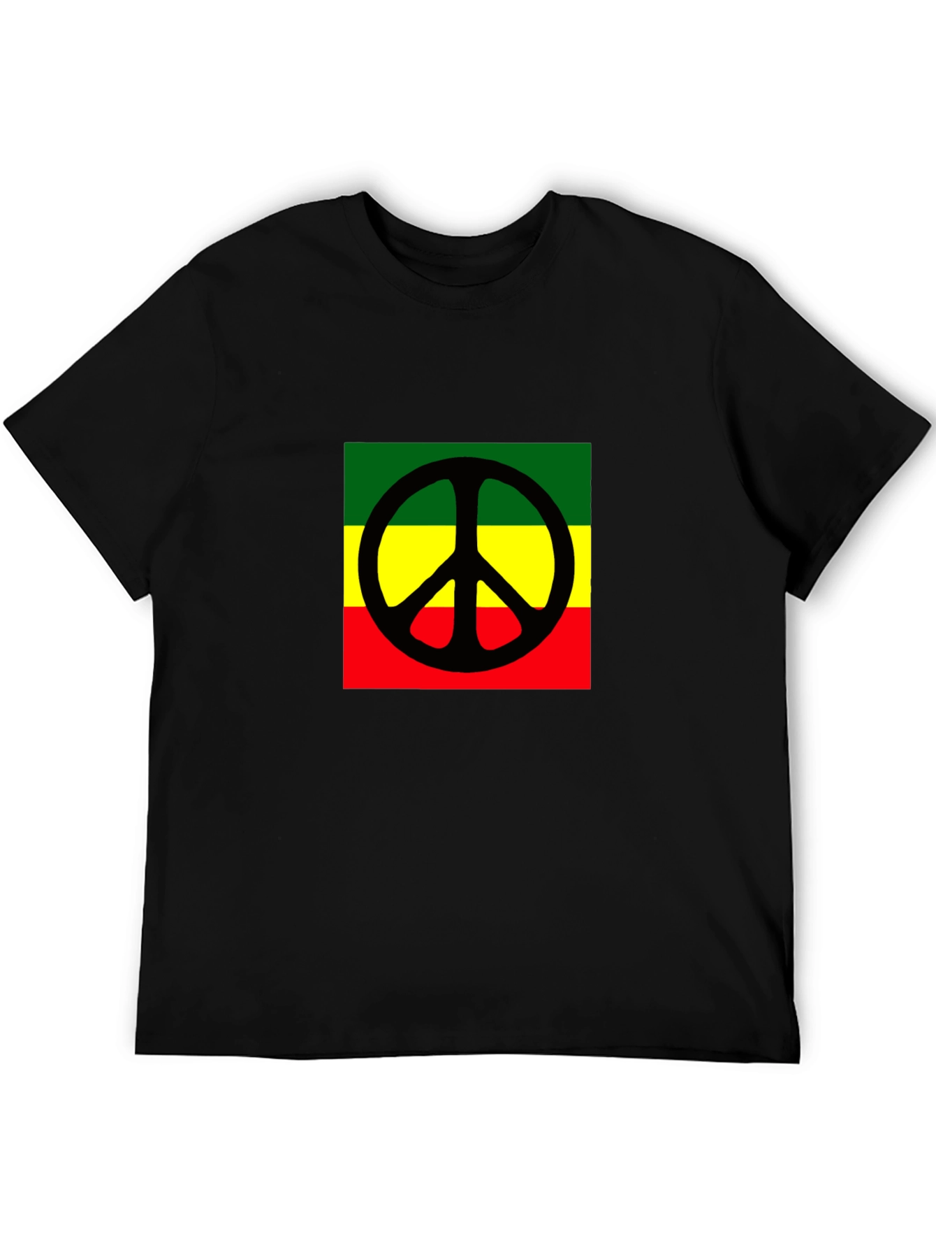 Rasta Peace Sign Graphic Tee