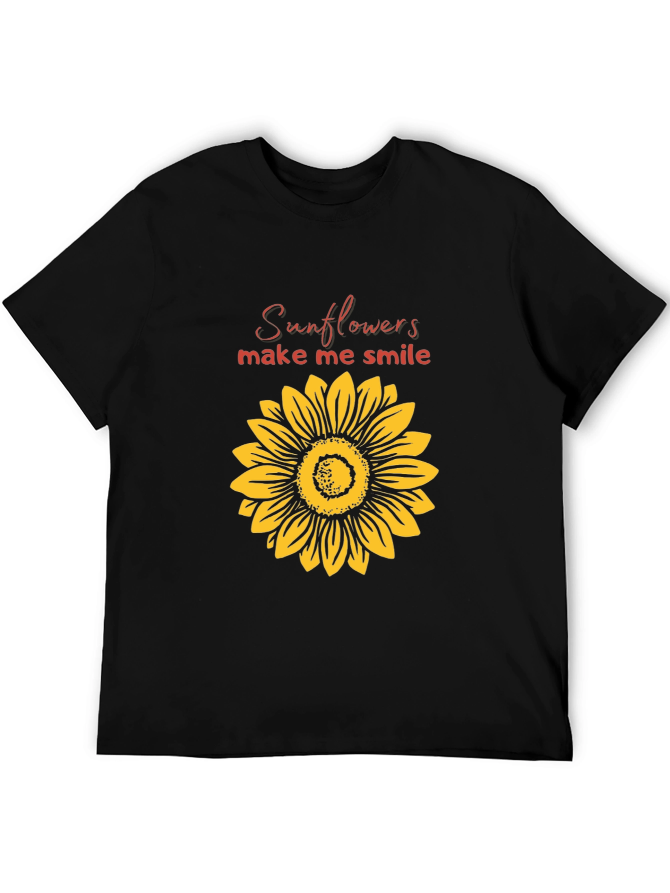 Sunflower Graphic T-Shirt - Make Me Smile Tee