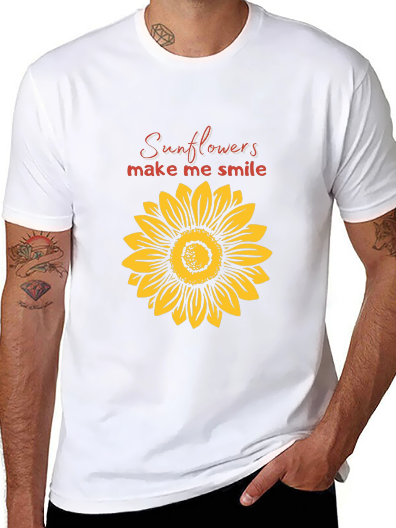 Sunflower Graphic T-Shirt - Make Me Smile Tee
