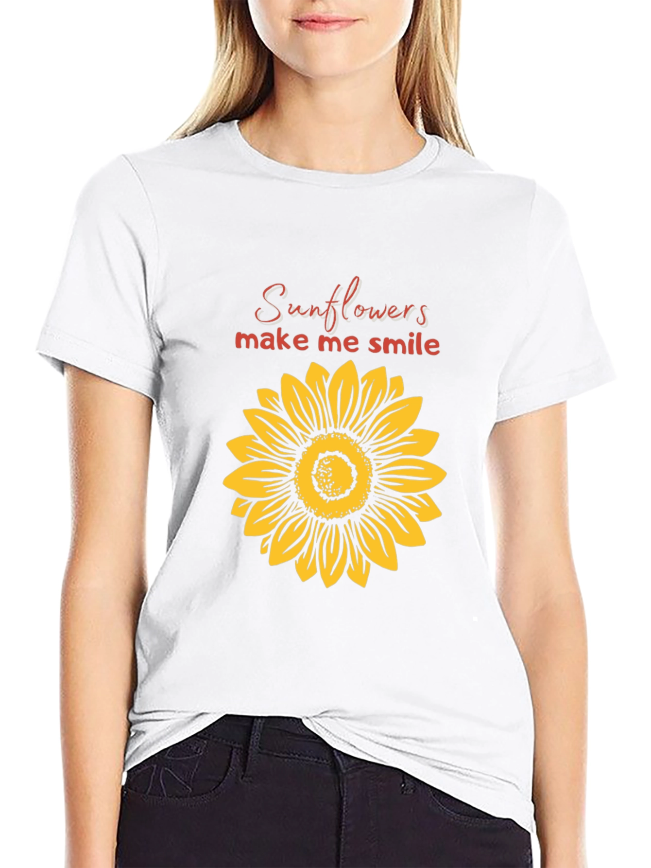 Sunflower Graphic T-Shirt - Make Me Smile Tee