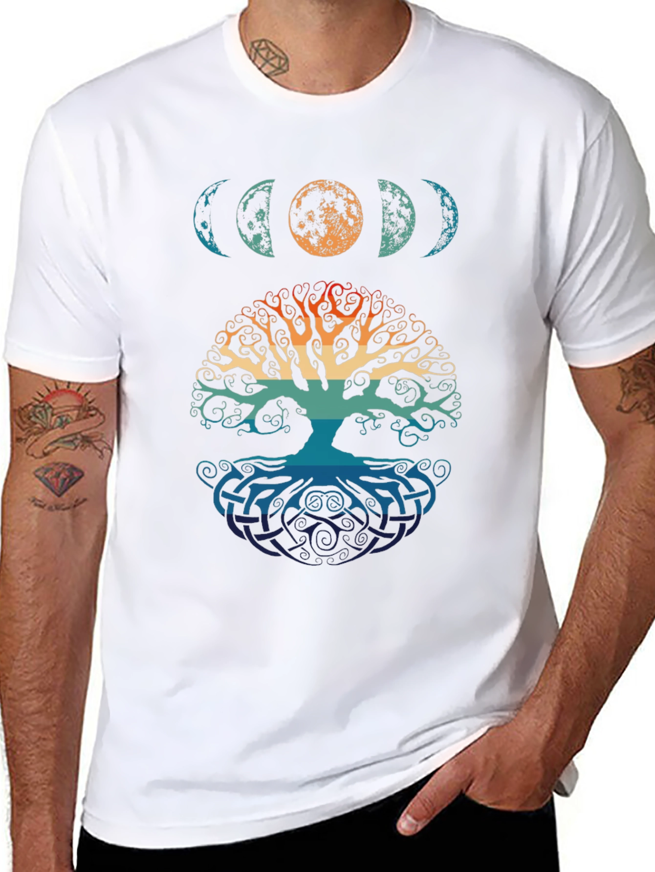 Lunar Tree of Life Graphic Tee - Black