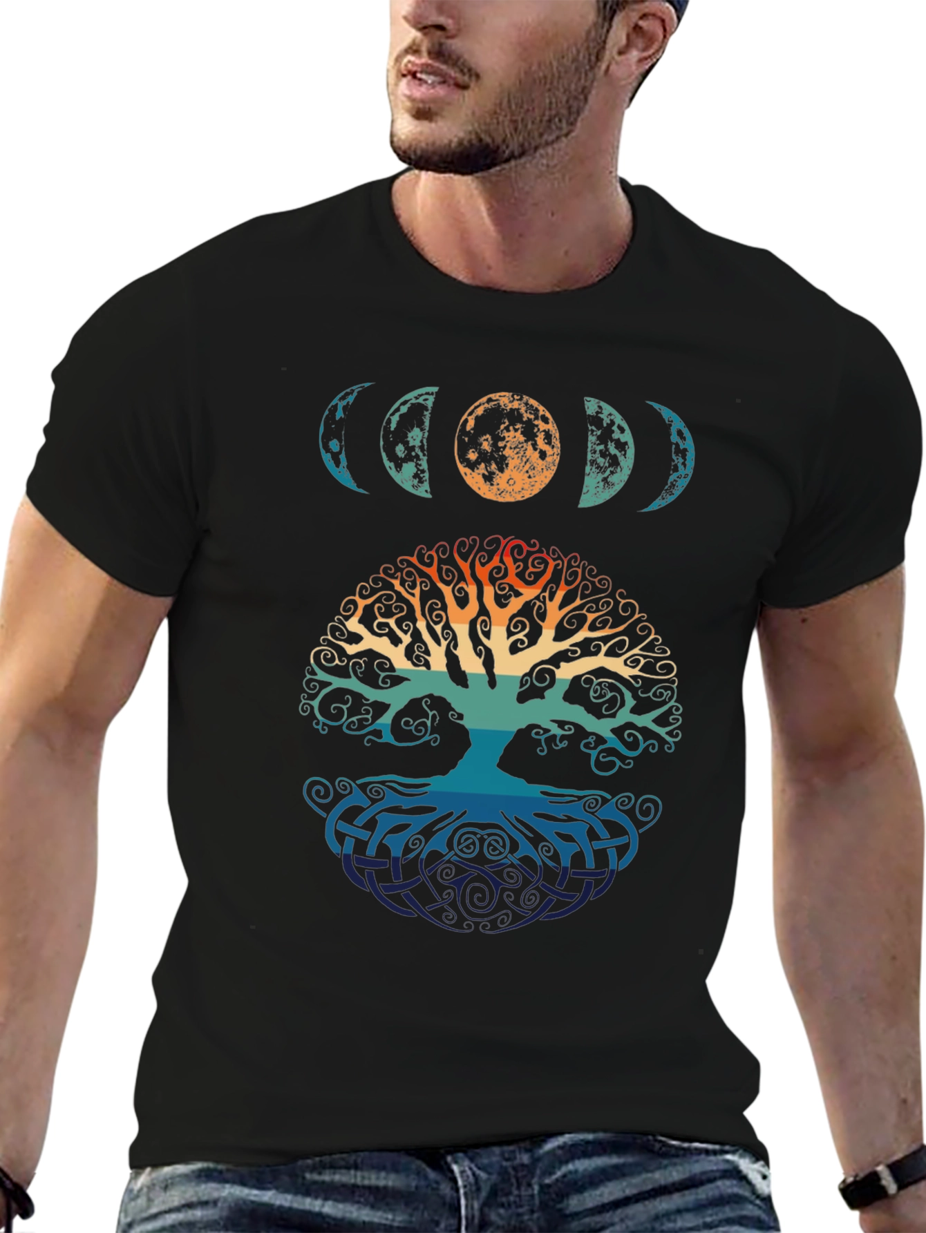 Lunar Tree of Life Graphic Tee - Black