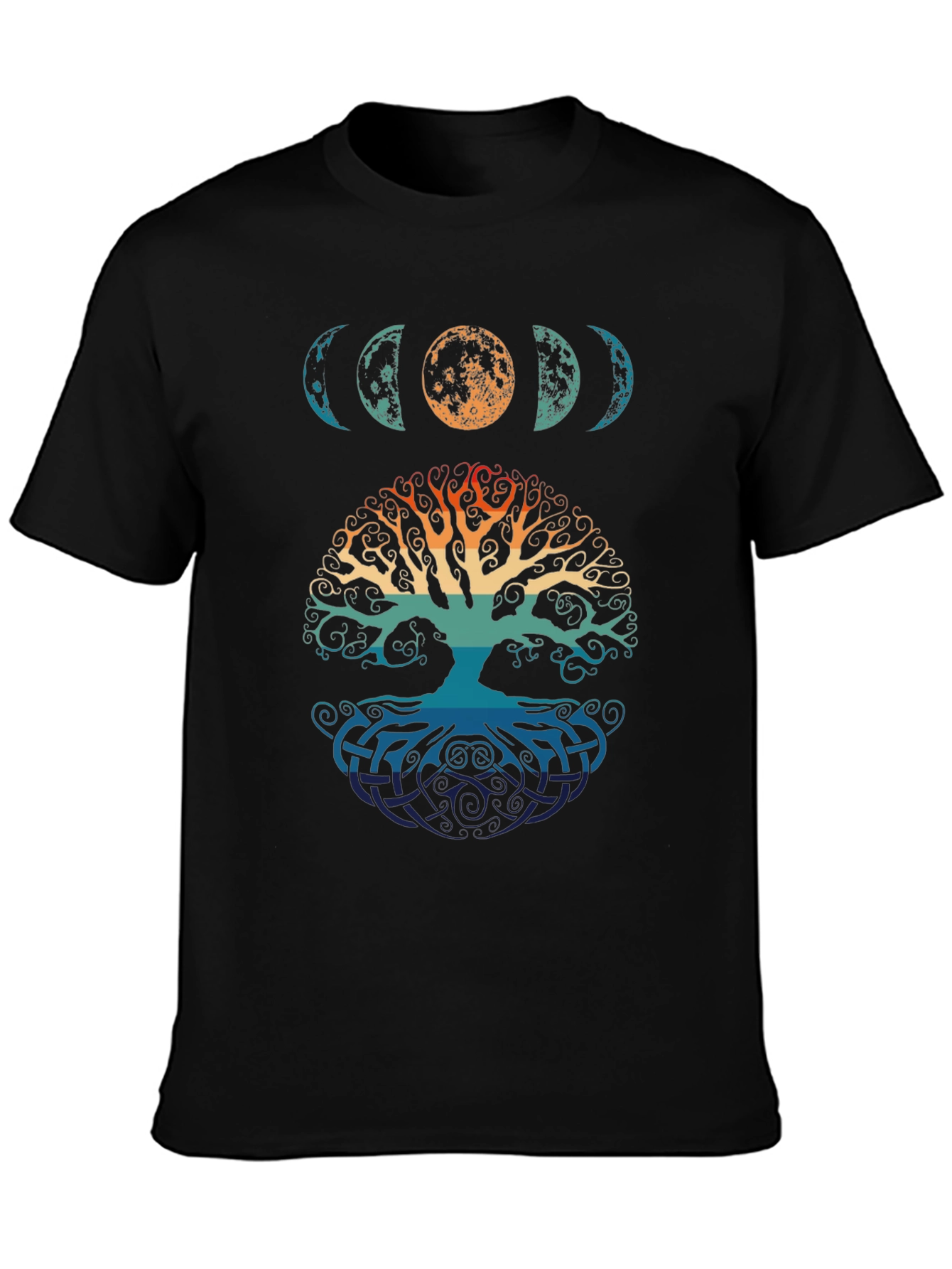 Lunar Tree of Life Graphic Tee - Black
