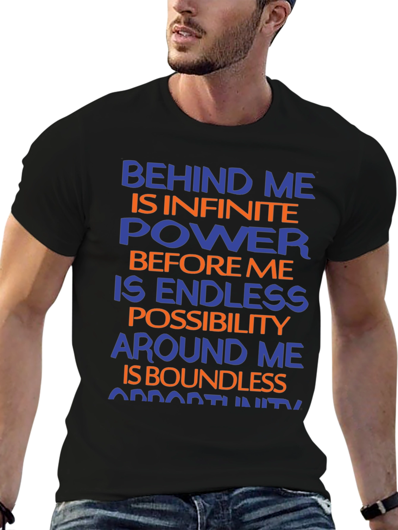 Motivational Graphic T-Shirt - Infinite Power