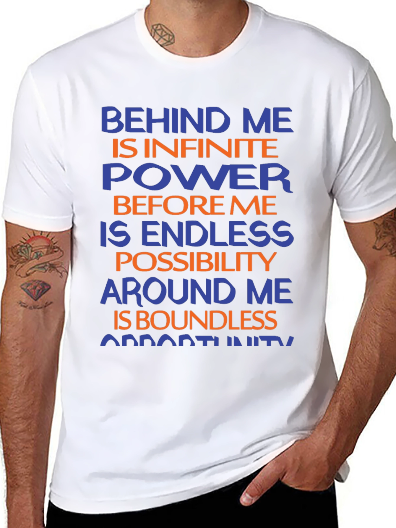 Motivational Graphic T-Shirt - Infinite Power