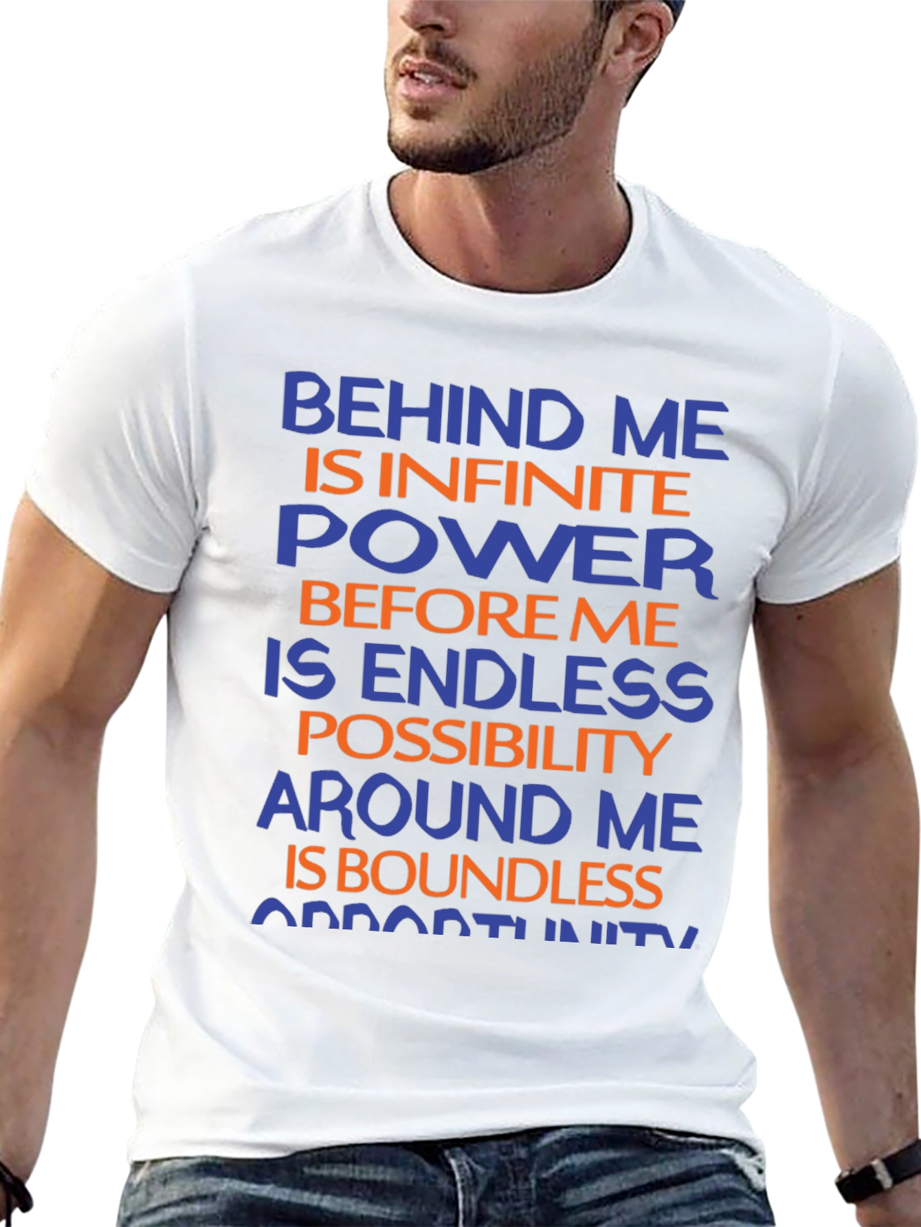Motivational Graphic T-Shirt - Infinite Power