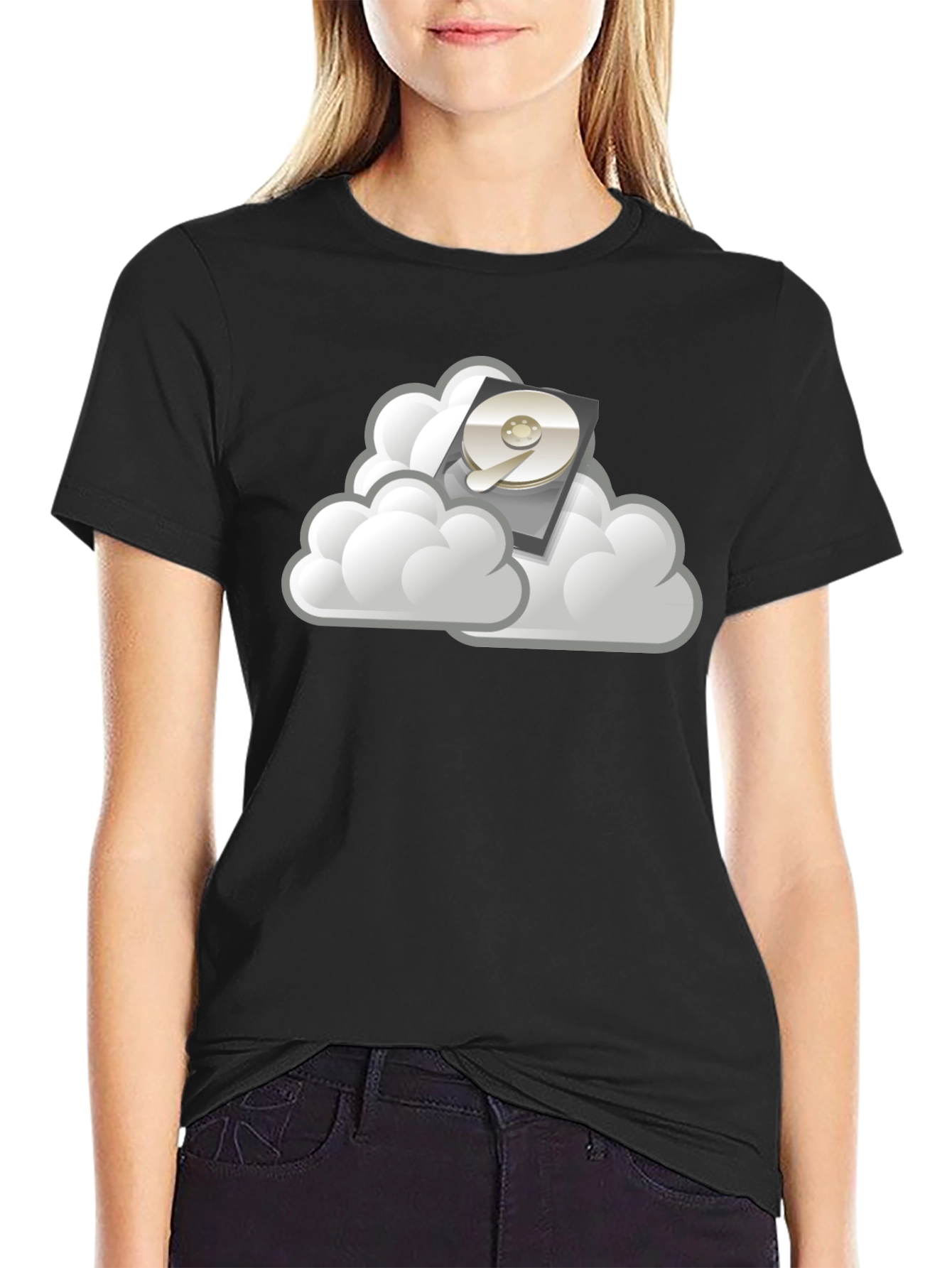 Cloud Data Storage Graphic T-Shirt