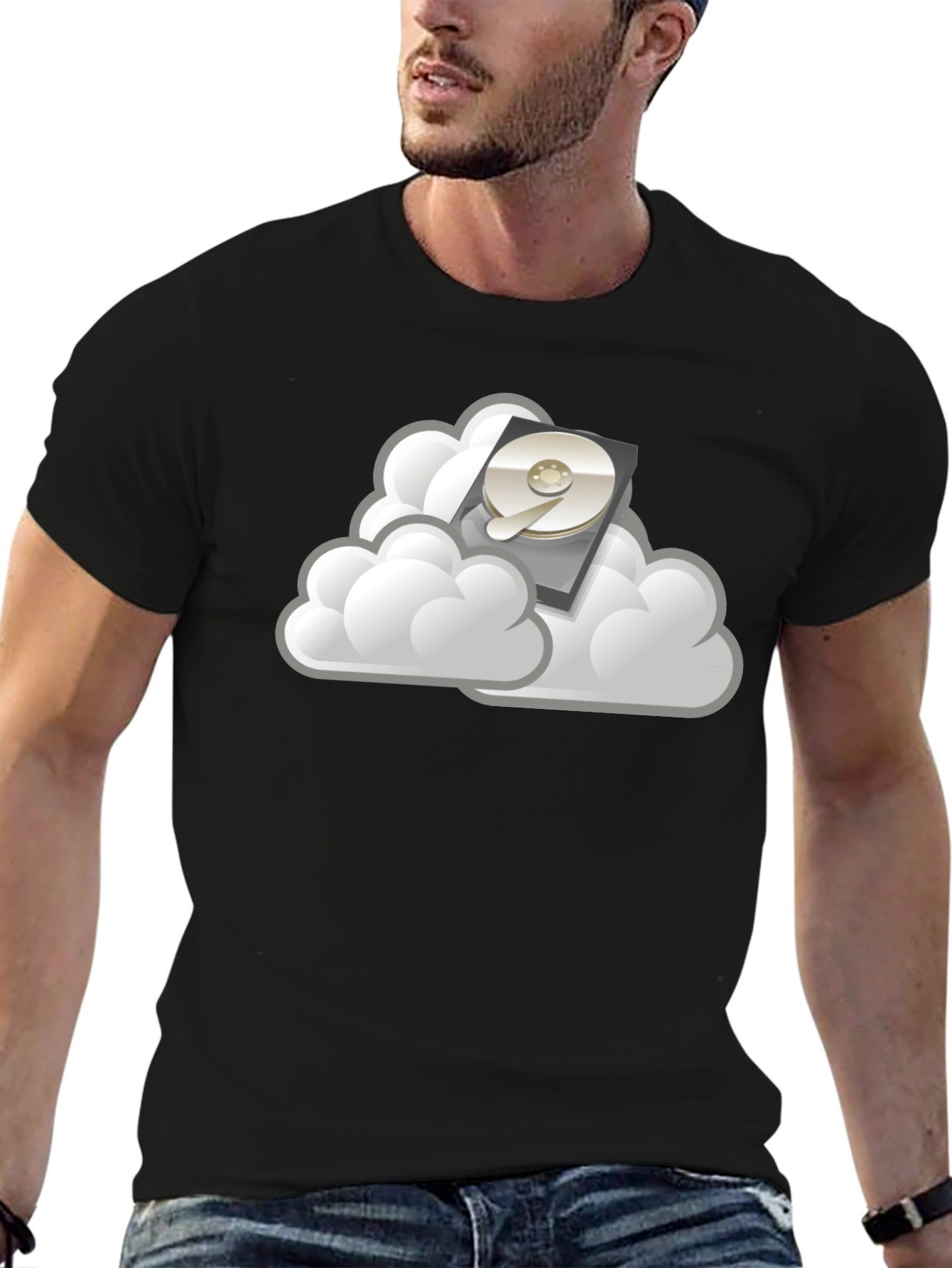 Cloud Data Storage Graphic T-Shirt