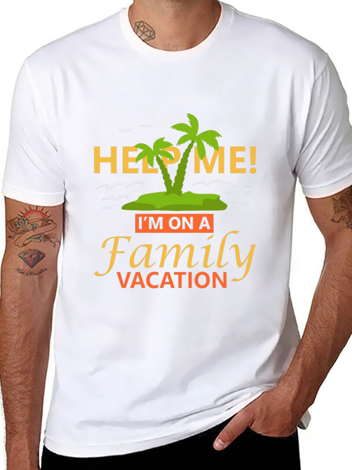 Funny Help Me Family Vacation T-Shirt