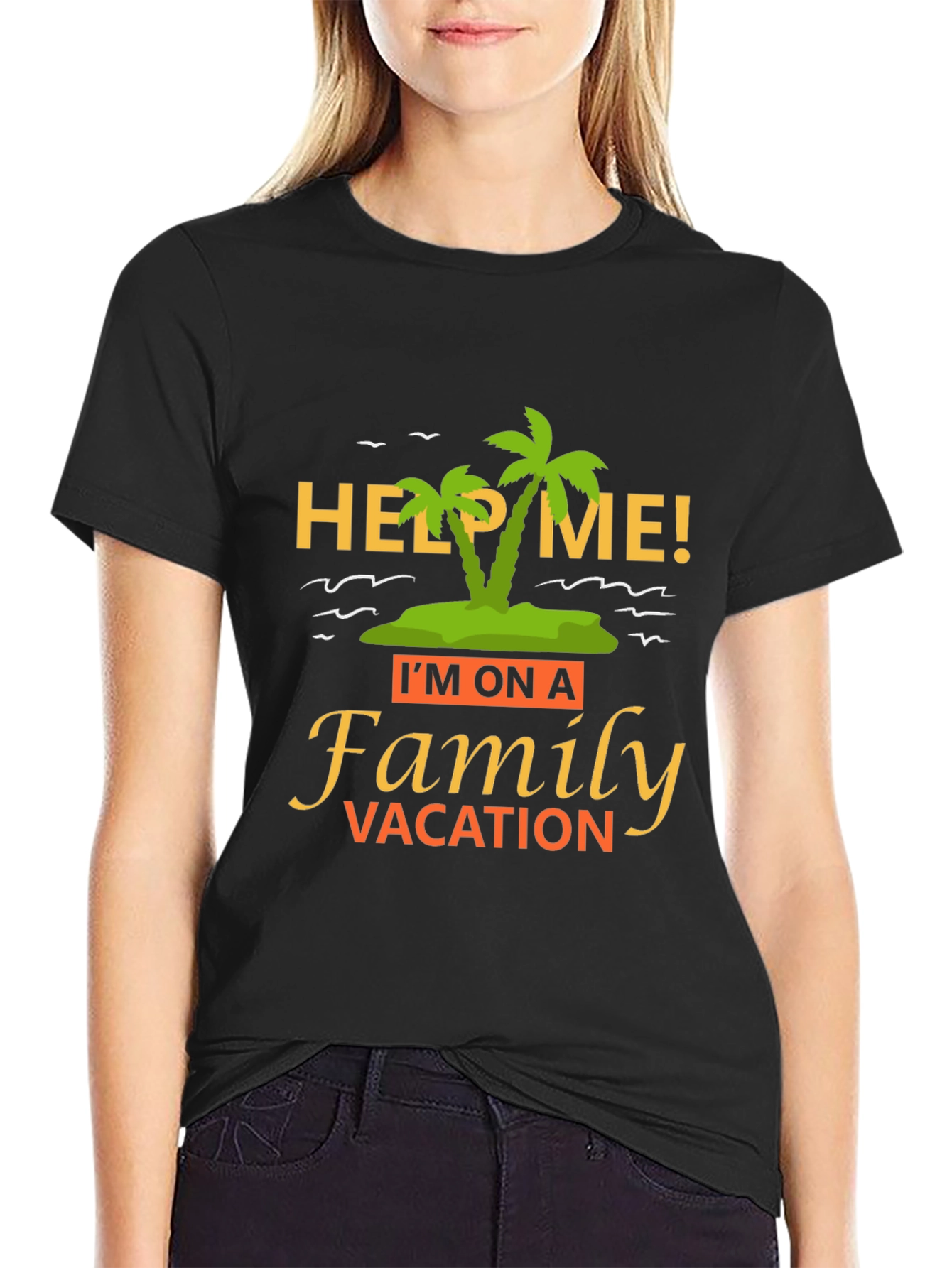 Funny Help Me Family Vacation T-Shirt