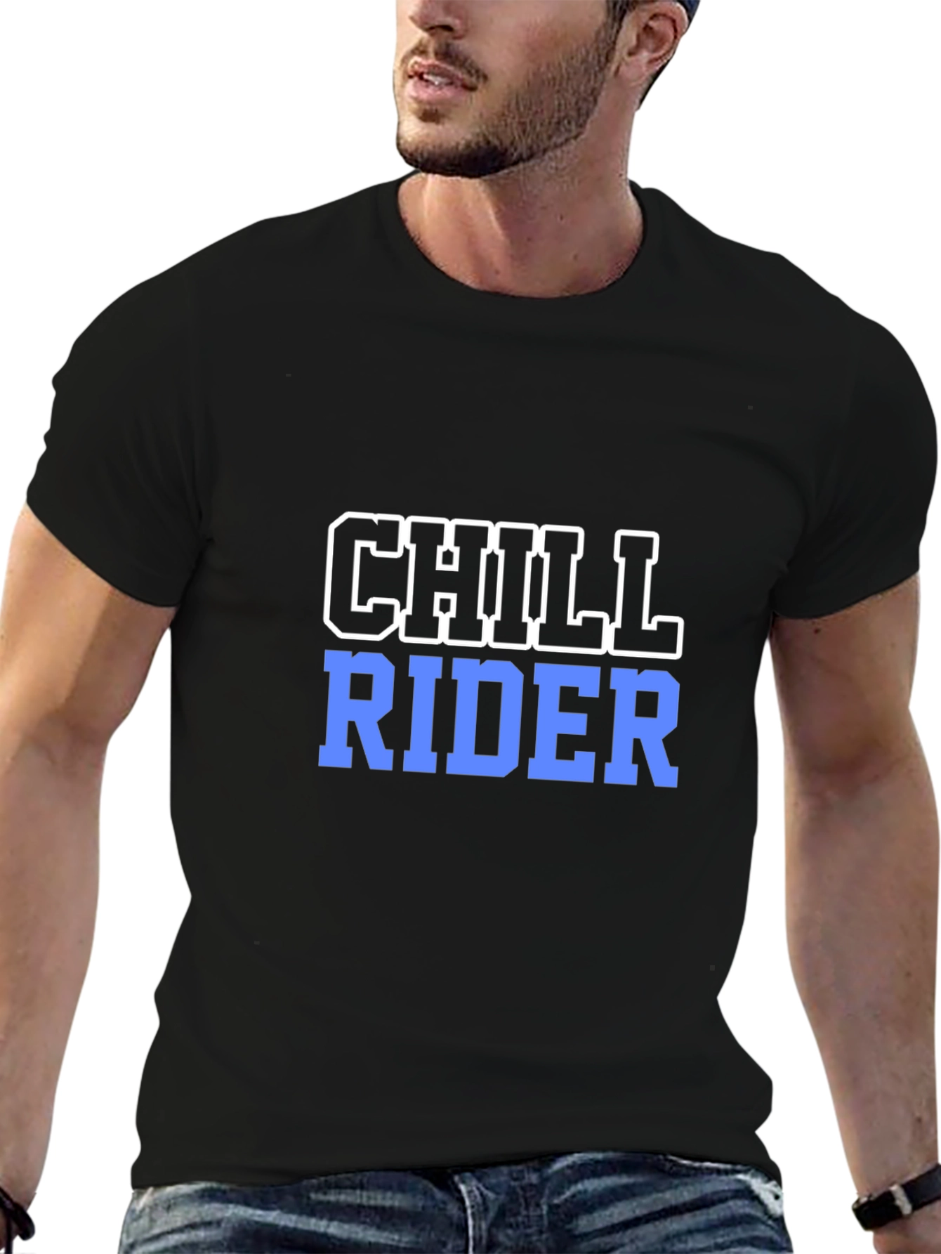 Chill Rider Black T-Shirt