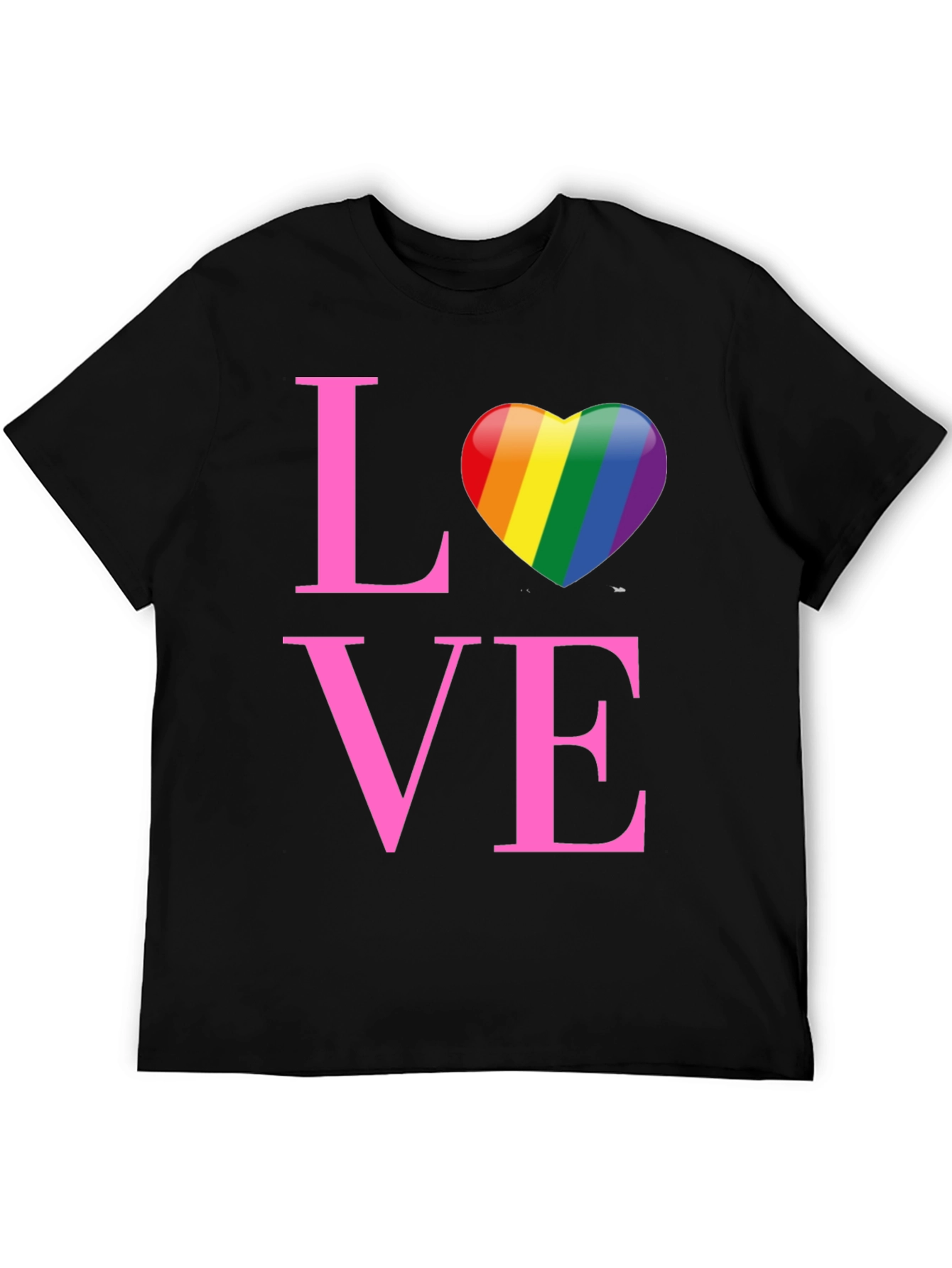 Love Rainbow Heart Graphic T-Shirt