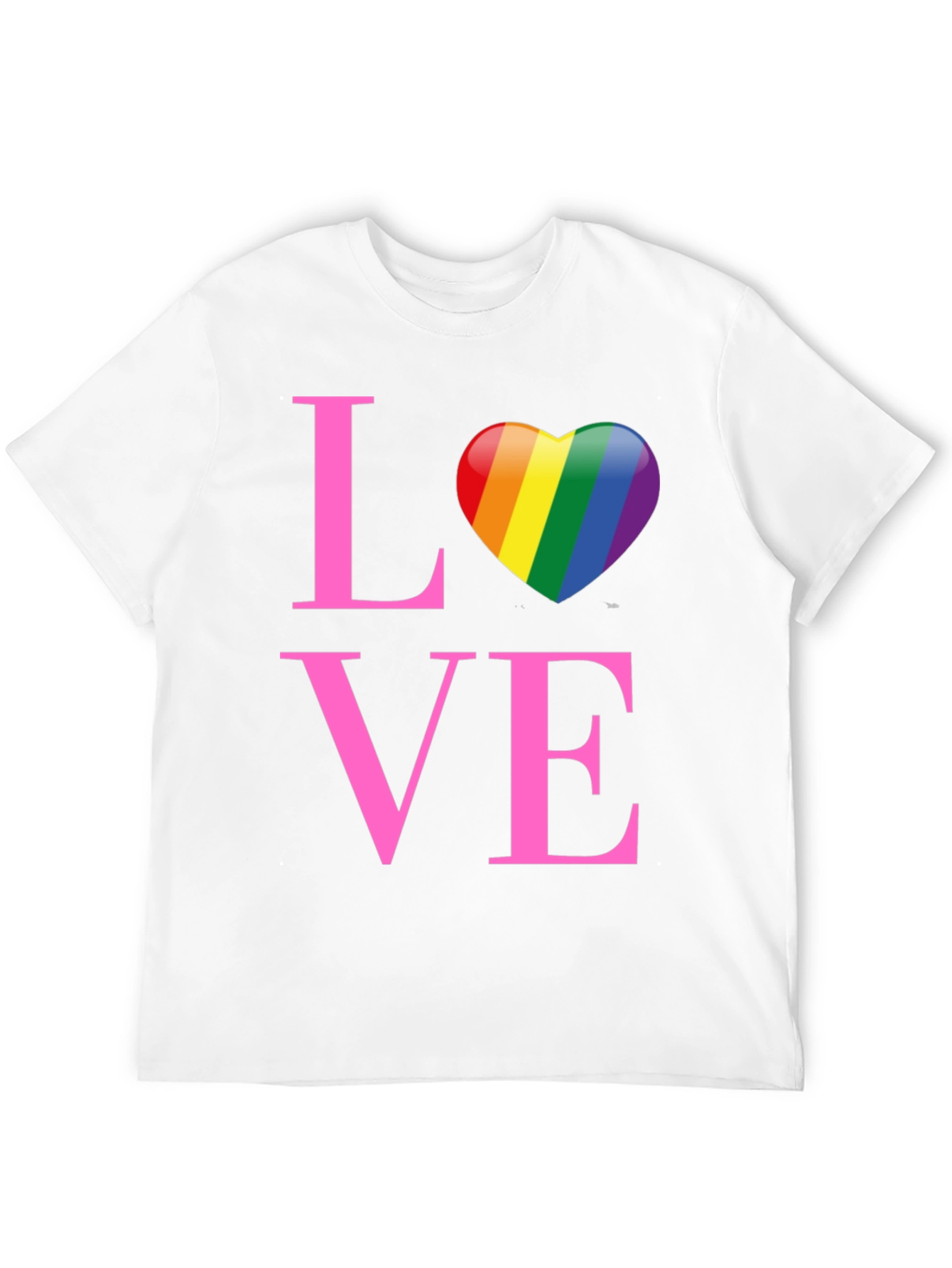 Love Rainbow Heart Graphic T-Shirt