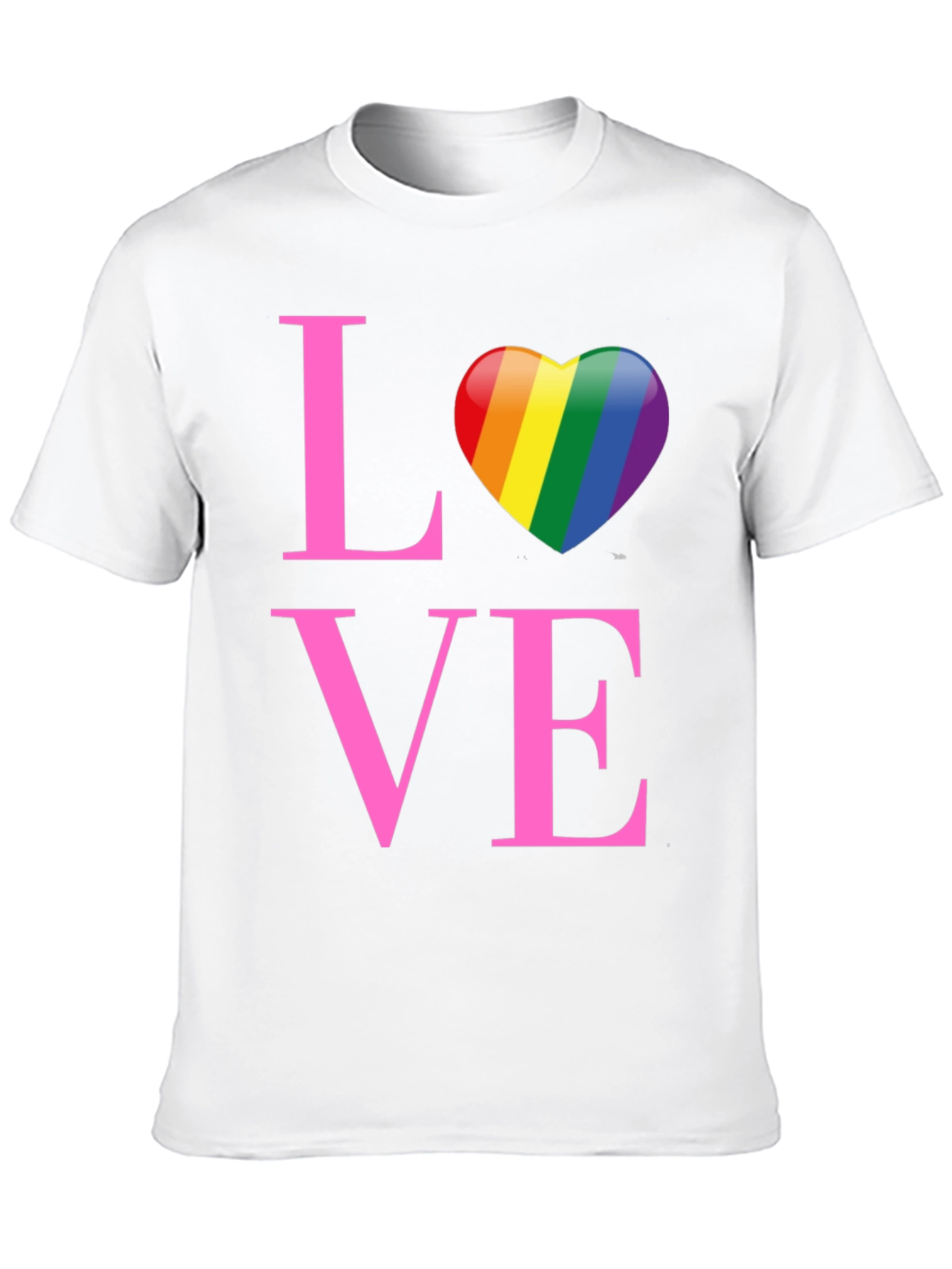 Love Rainbow Heart Graphic T-Shirt