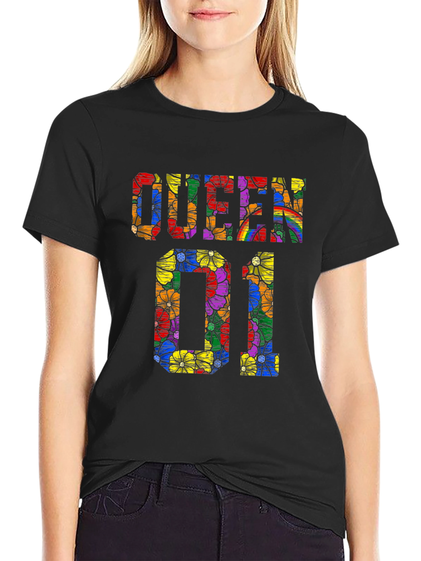 Queen 01 Floral Pride T-Shirt