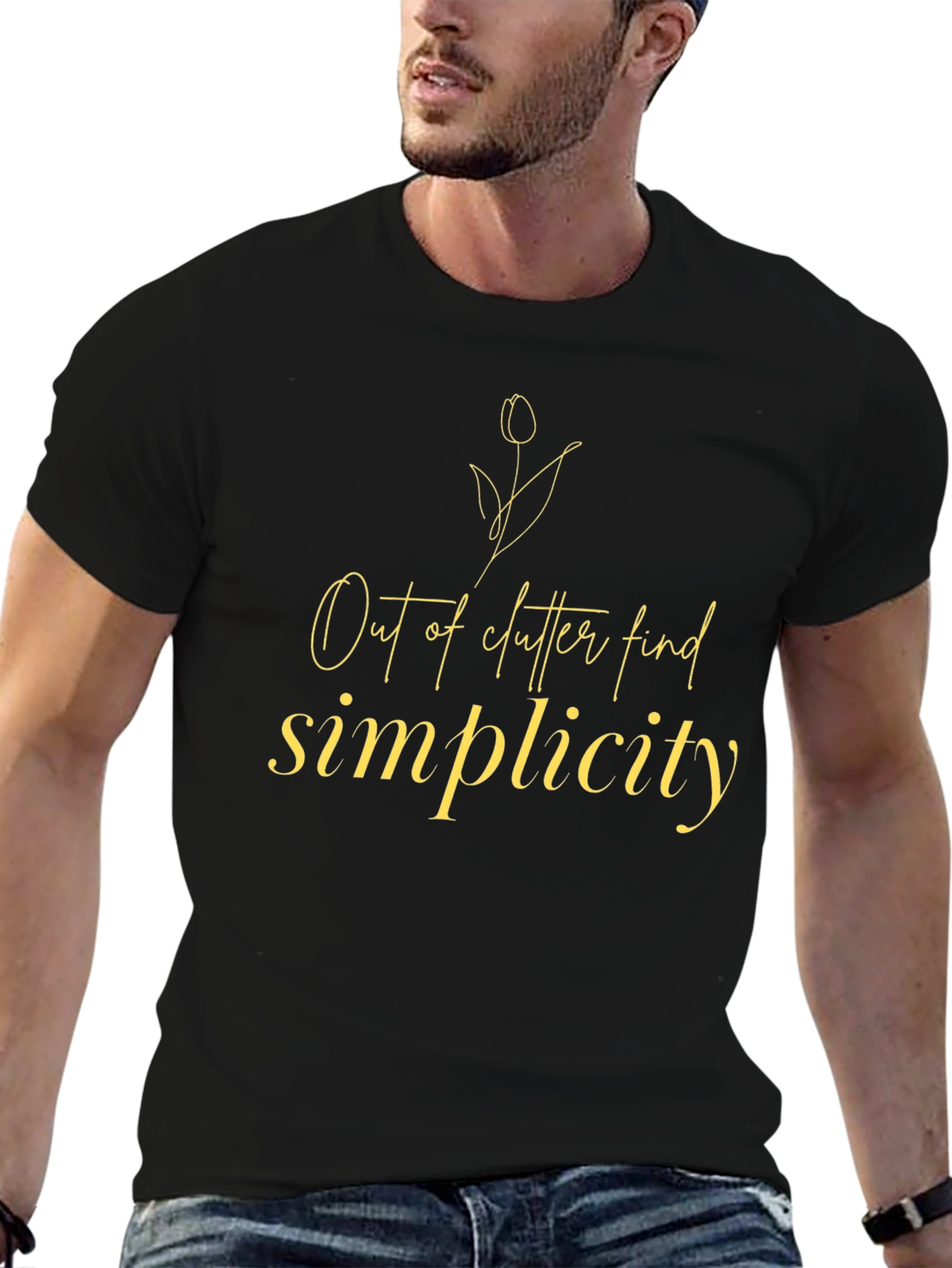 Simplicity Find T-Shirt - Stylish Minimalist Design