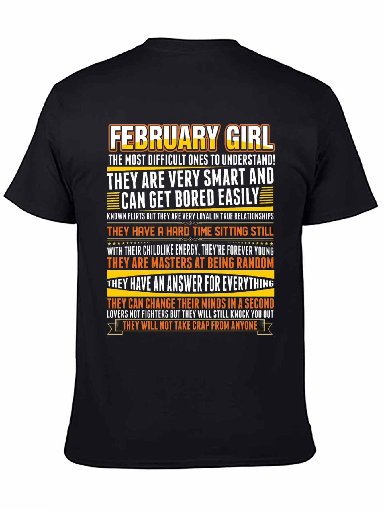 February Girl Graphic T-Shirt